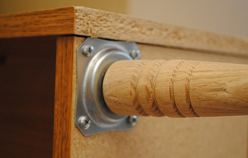 4pcs Leg Fixing Mounting Plates Level + M8*50 Metal Dowel Screws+ M3.5*