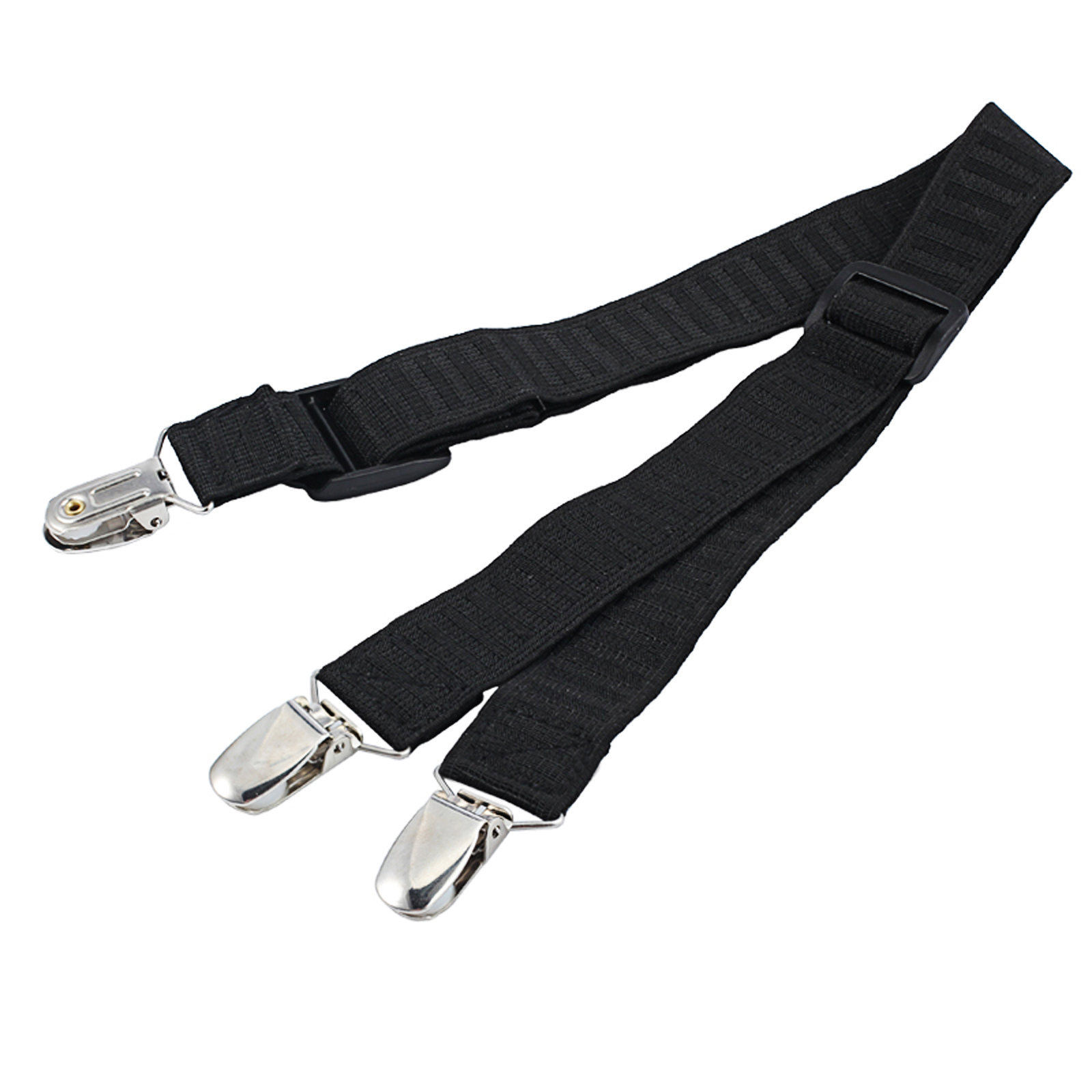 2PCS Military Uniform Shirt Stays Garters Suspenders Sock Holder Clips