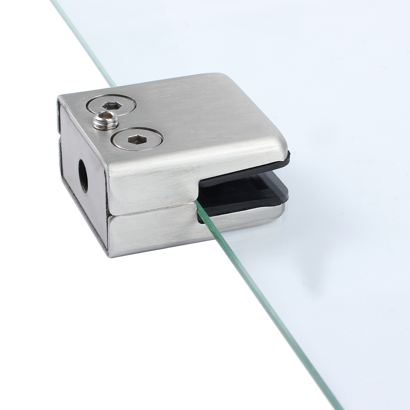 16PCS Stainless Steel Glass Clamp Bracket Holder Balustrade For 810mm