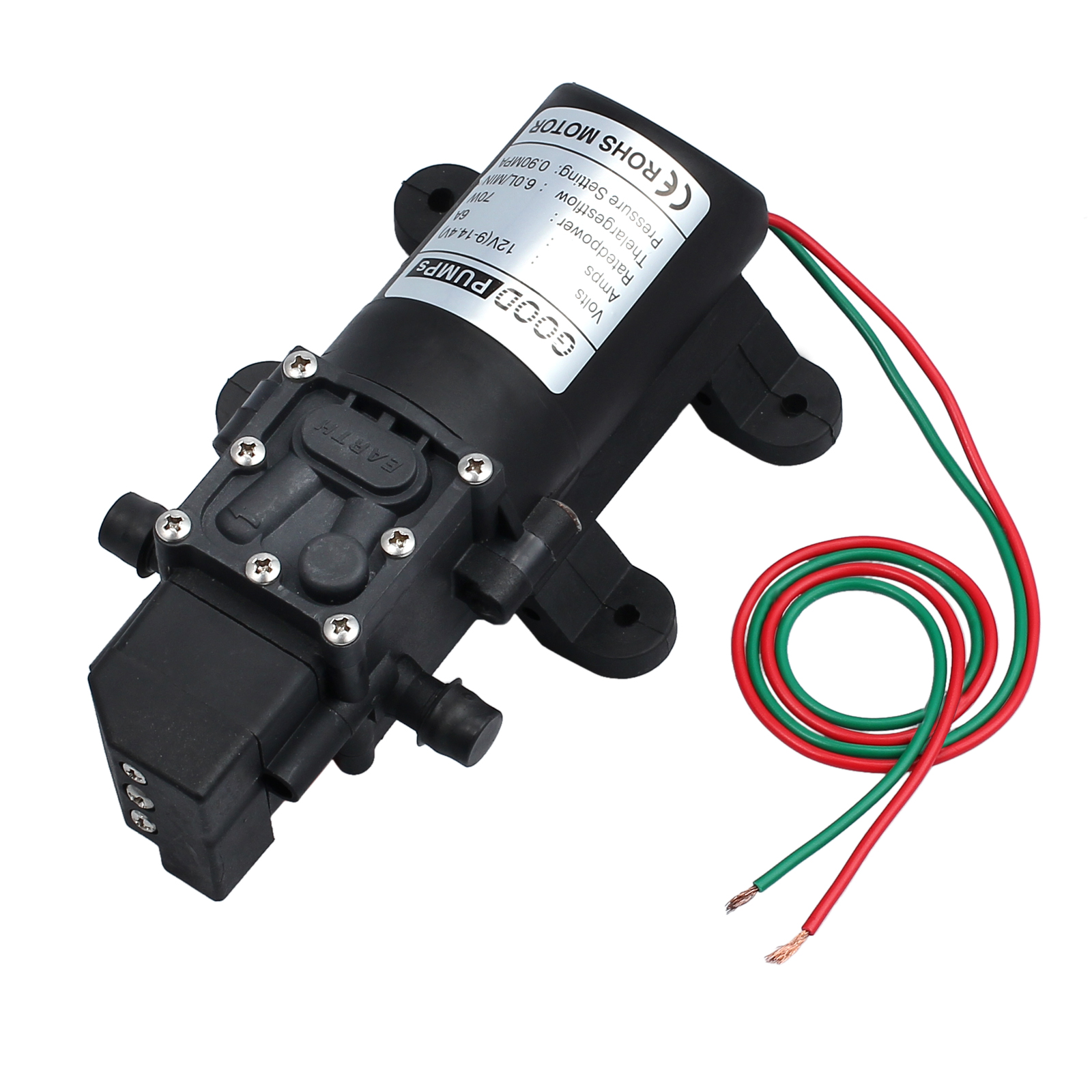 DC 12V High Pressure Micro Diaphragm Water Pump Automatic Switch 130PSI