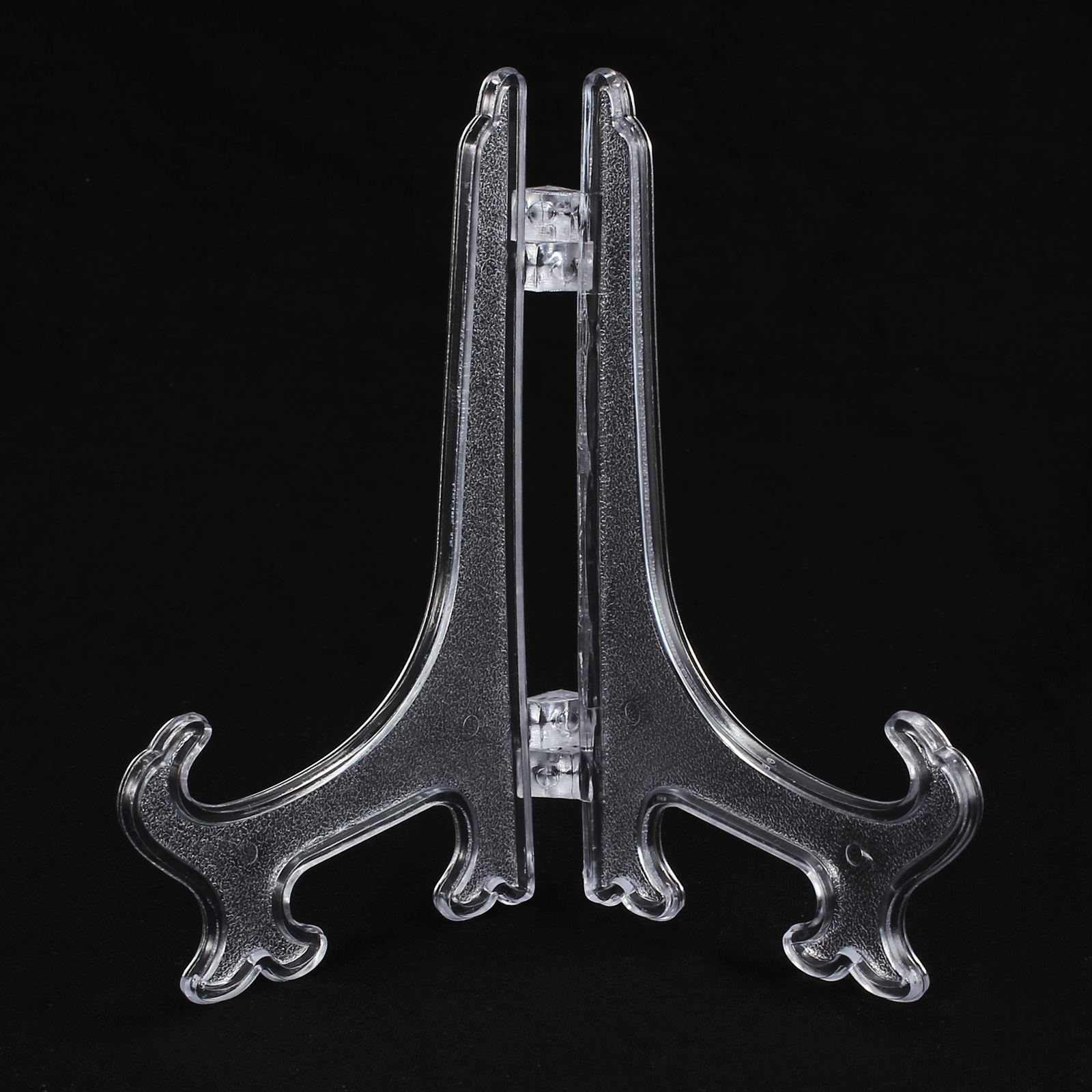 12X 5" Clear Plastic Display Stand Easel Plate Holder Picture Photo Art