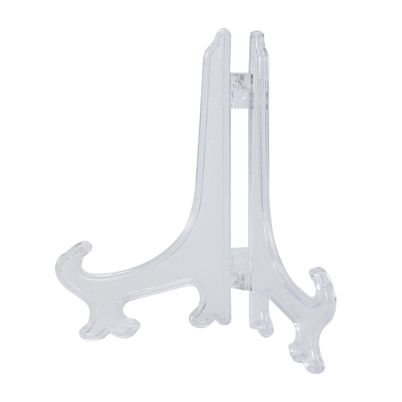 12X 5" Clear Plastic Display Stand Easel Plate Holder Picture Photo Art