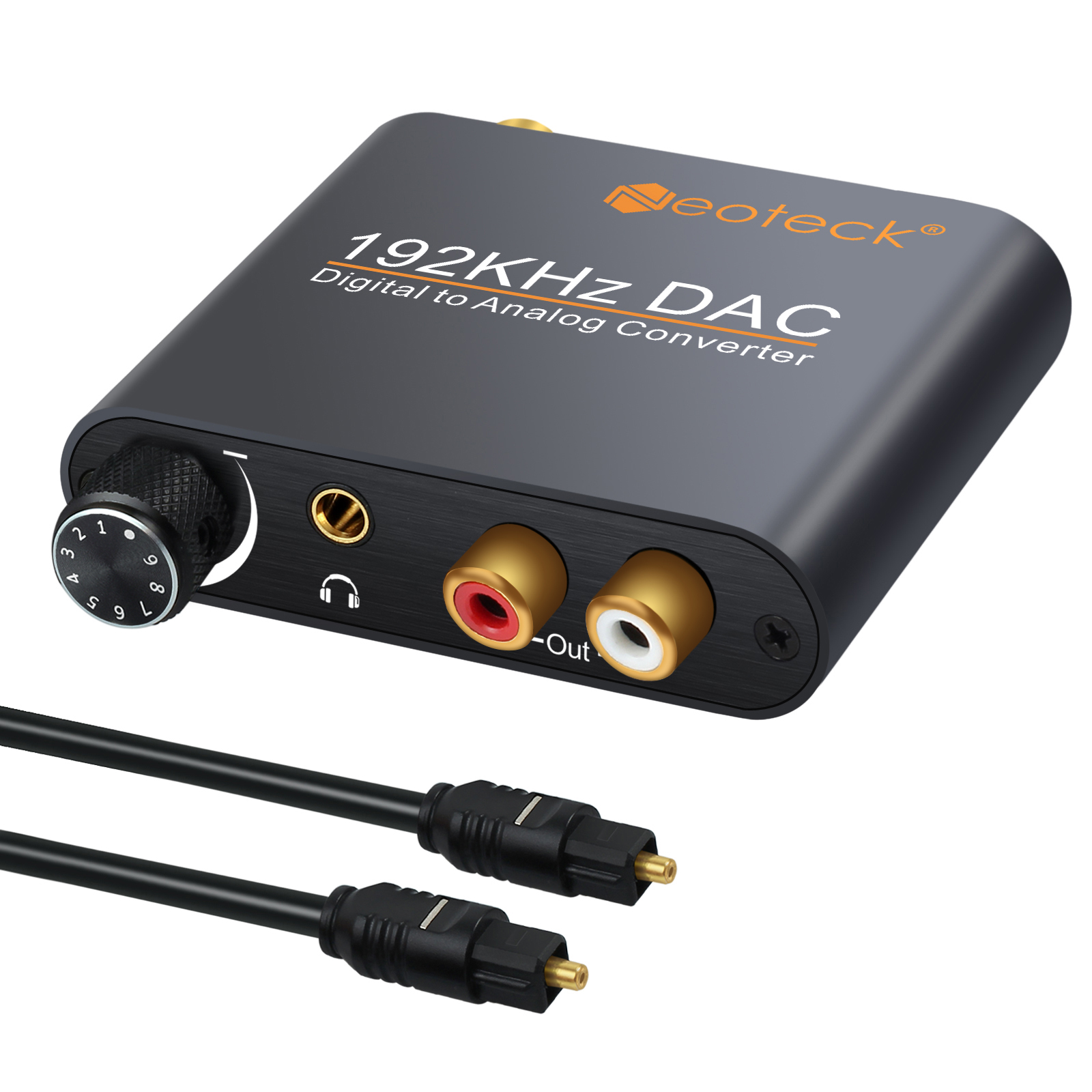 192khz Digital Toslink Coaxial Optical To Analog Audio Converter