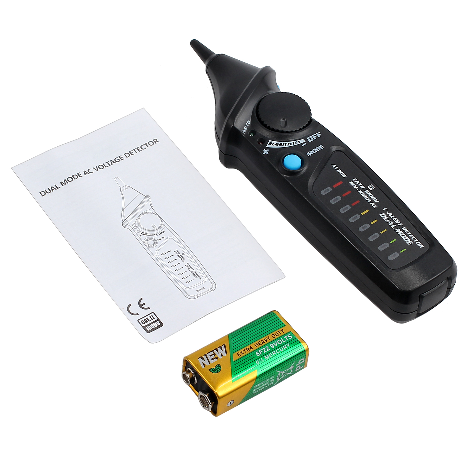 Non-Contact Voltage Tester Electric Pen AC Detector 12/48 ...