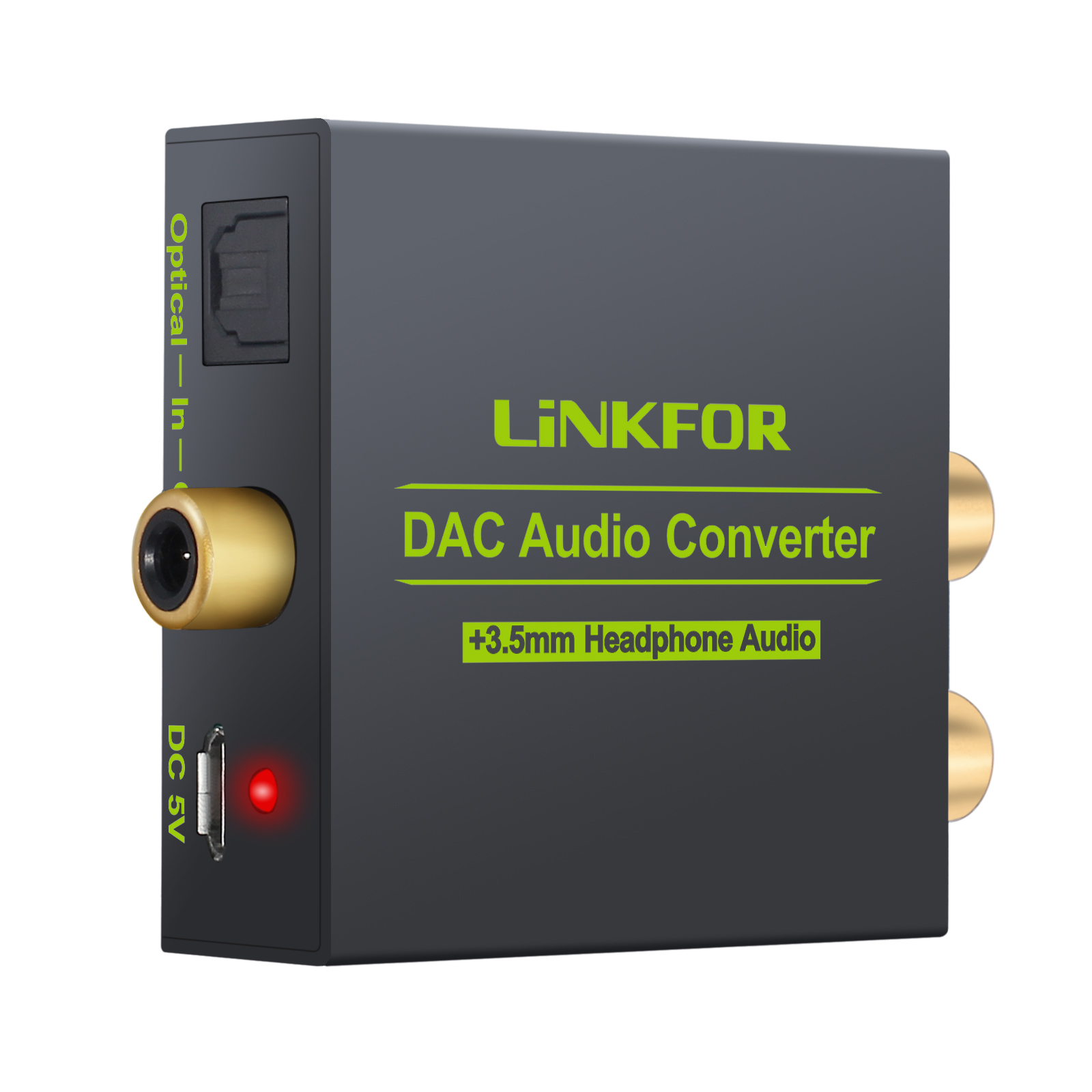analog coax to digital optical converter