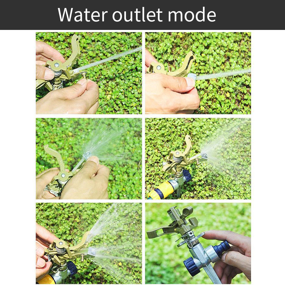 Kreisregner Rasensprenger 450M² Metal Impulsregner Rasen Sprenger