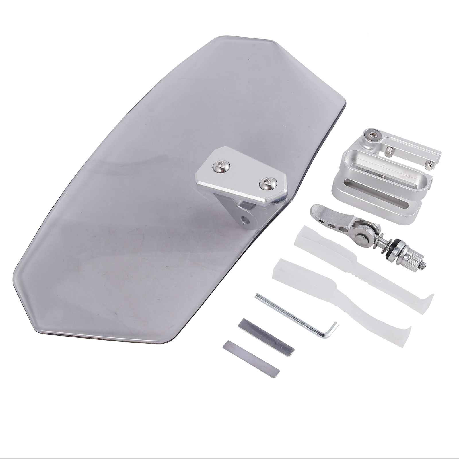 Adjustable Clip On Windshield Extension Spoiler Wind Deflector For