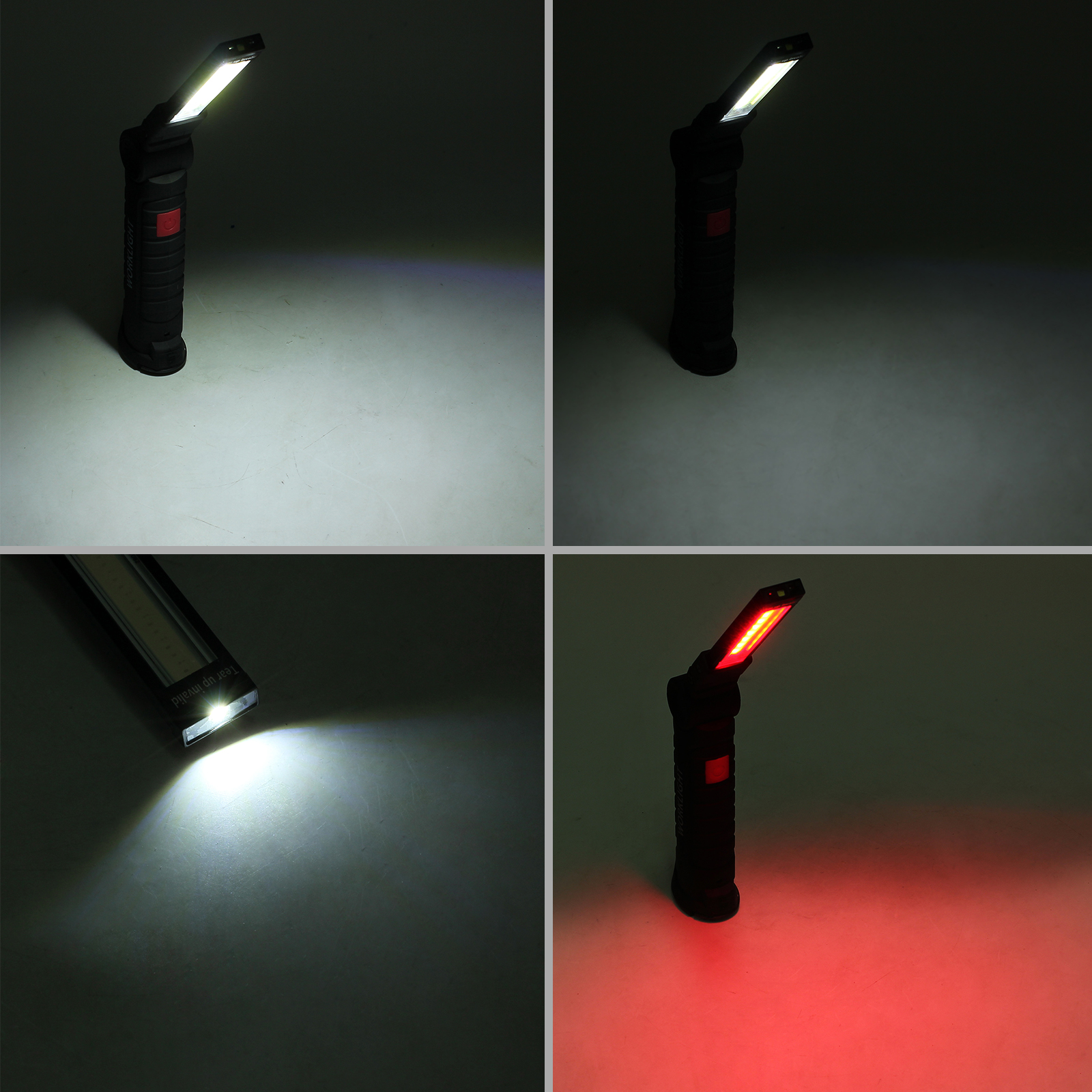 Red and Yellow TASWK 48 Led Dyna Tail Lights Strip Stop Turn Signal Flexiblet DRL Waterproof Lights for Motorcycle Cars Vehicle
