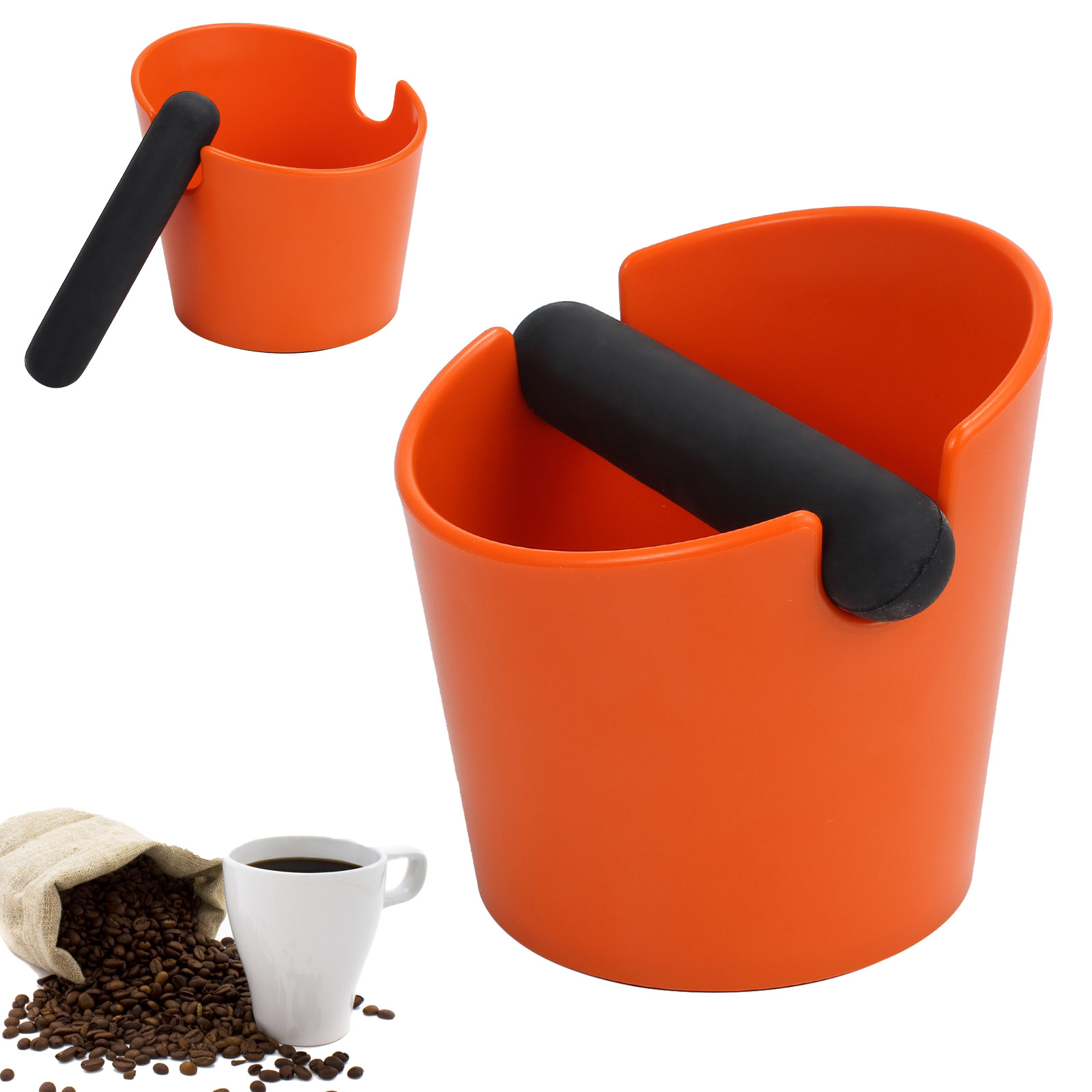 Coffee Knock Box Bin Espresso Grinds Tamper Waste Tamp Tube Grind