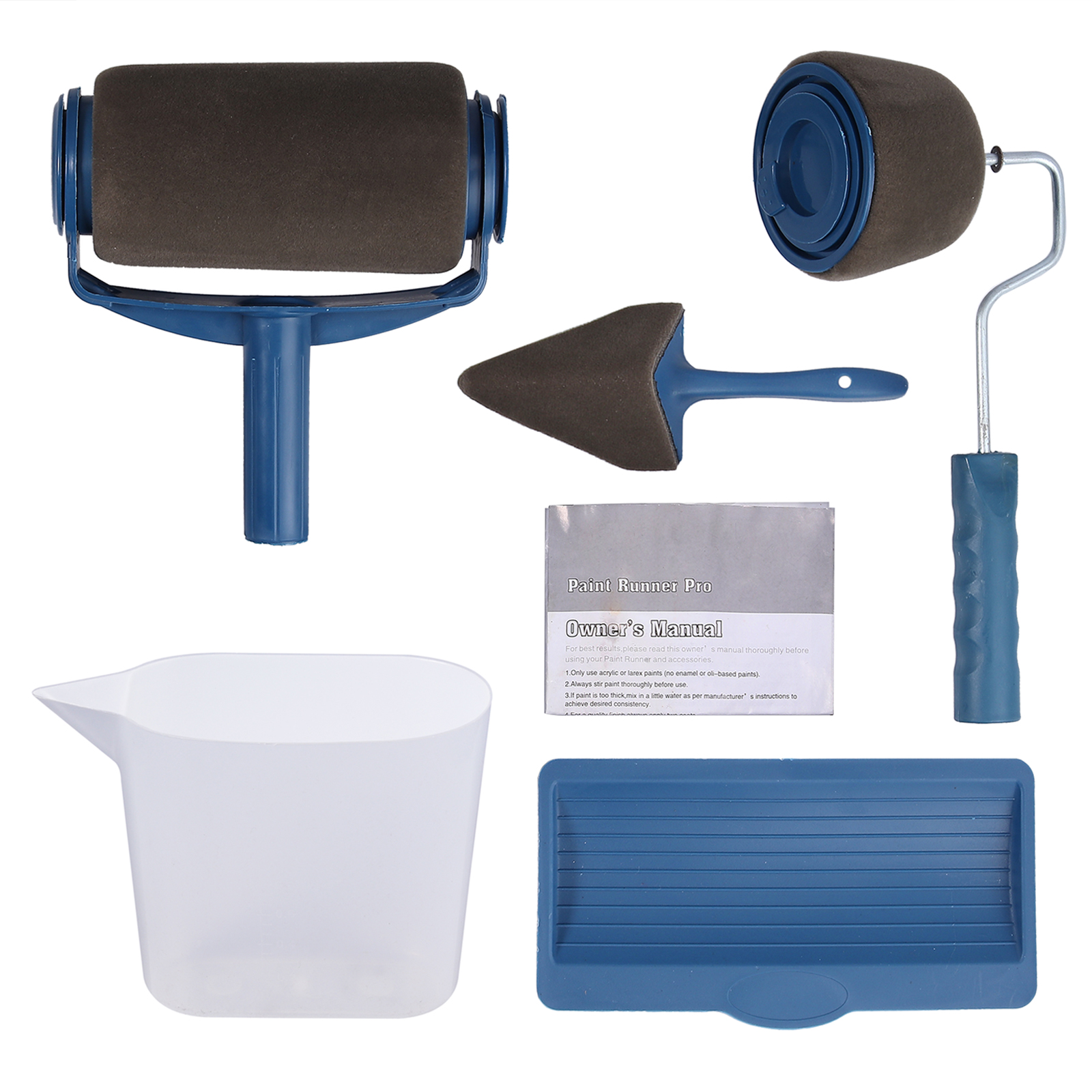 5Pcs DIY Paint Runner Pro Roller The Renovator Pintar Facil Painting