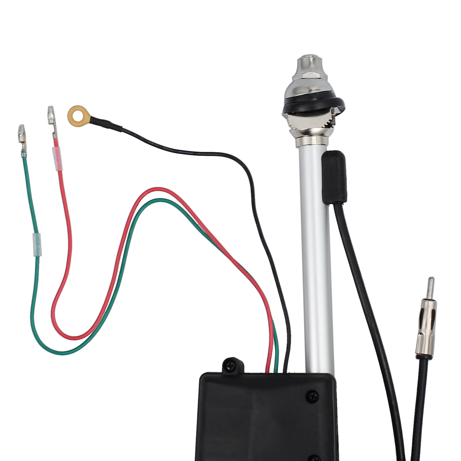 Antena Universal de Automóvil Antena Eléctrica Automática Kit AM FM 780mm 12VDC