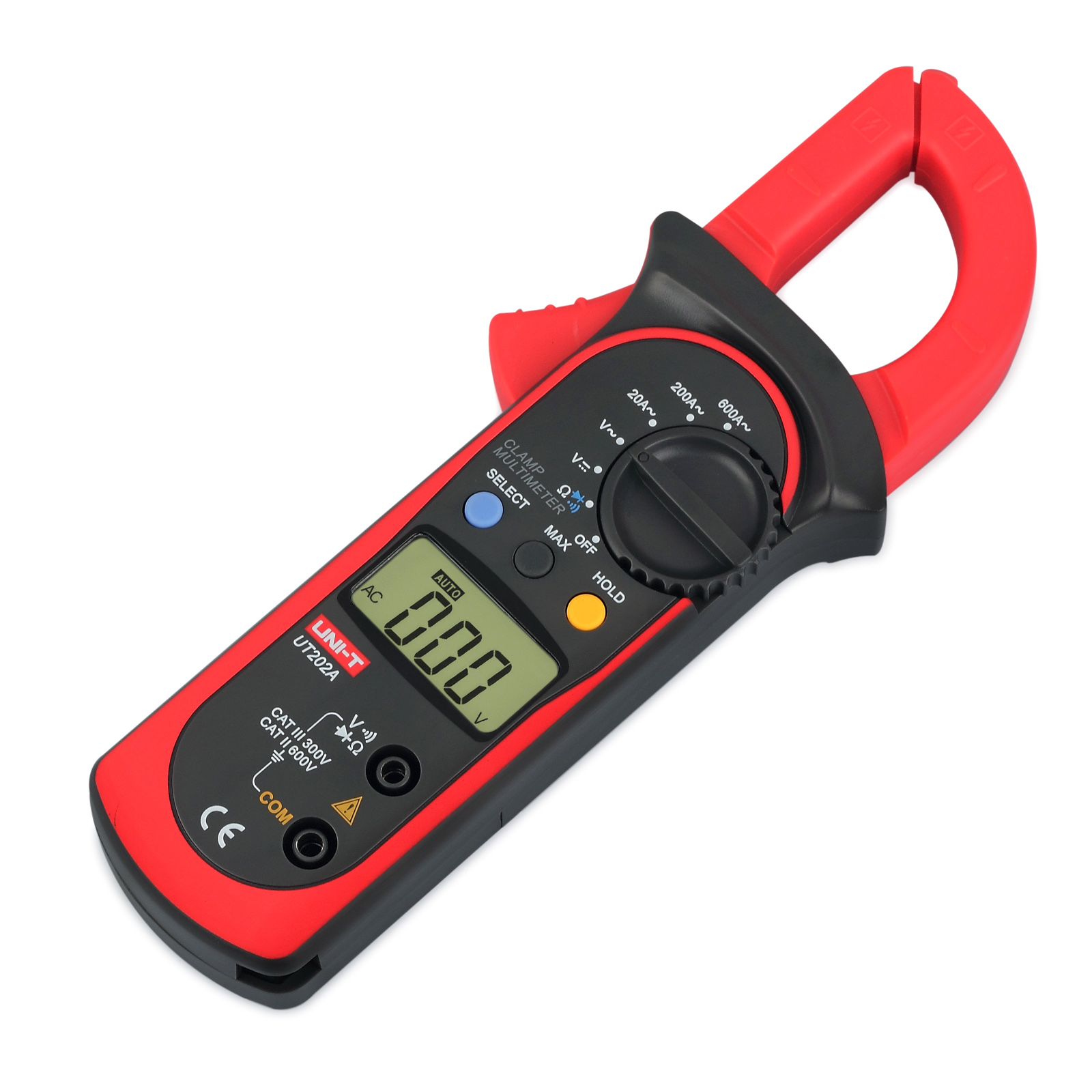 UNIT UT202A Digital LCD Multimeter Auto Handheld Clamp Meter Volt AC