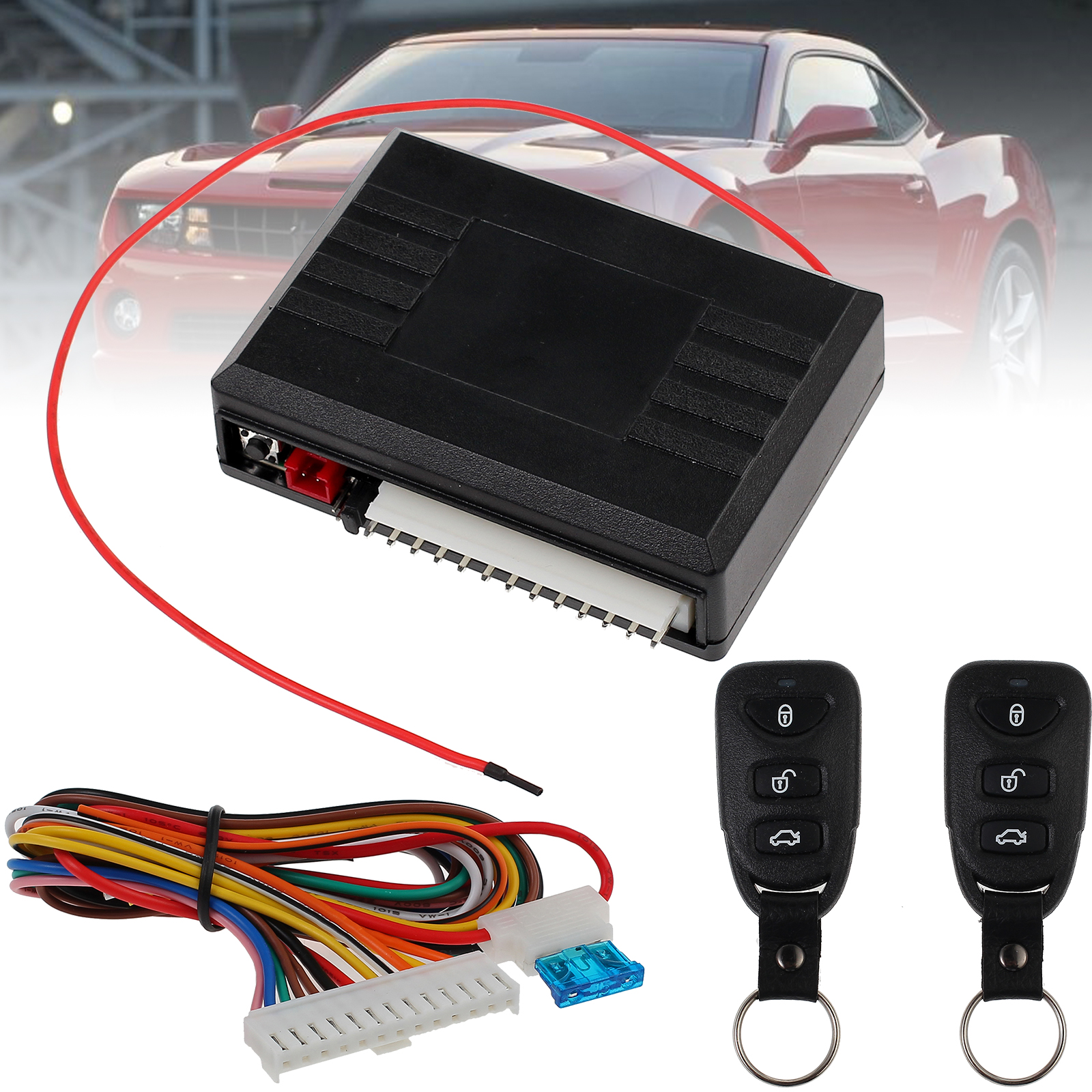 Car 12V Power Door Lock Unlock Remote Control Central Kit Keyless Entry System