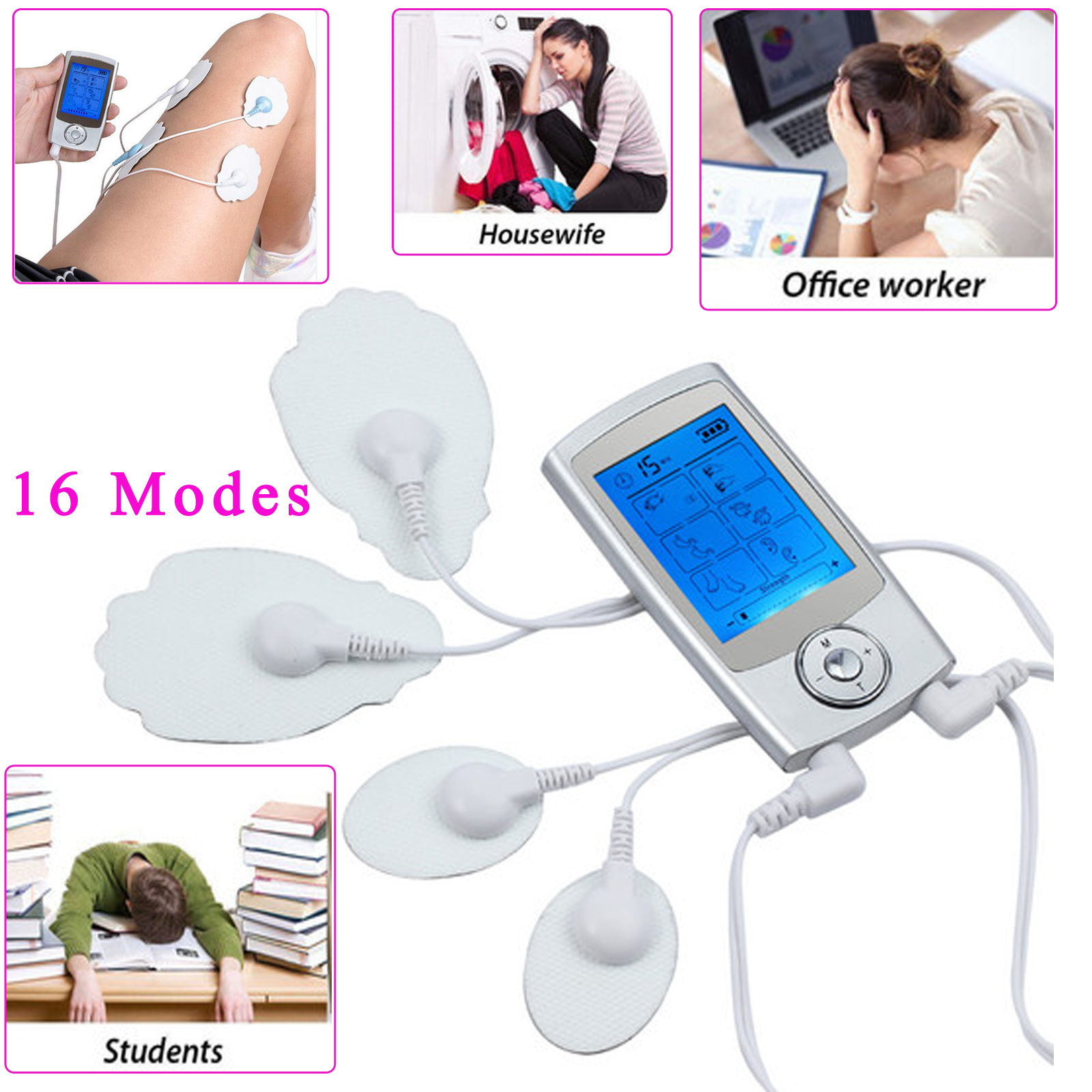 Details about Tens Unit Electric Pulse Massager Muscle Stimulator Body Therapy Pain Relief NEW
