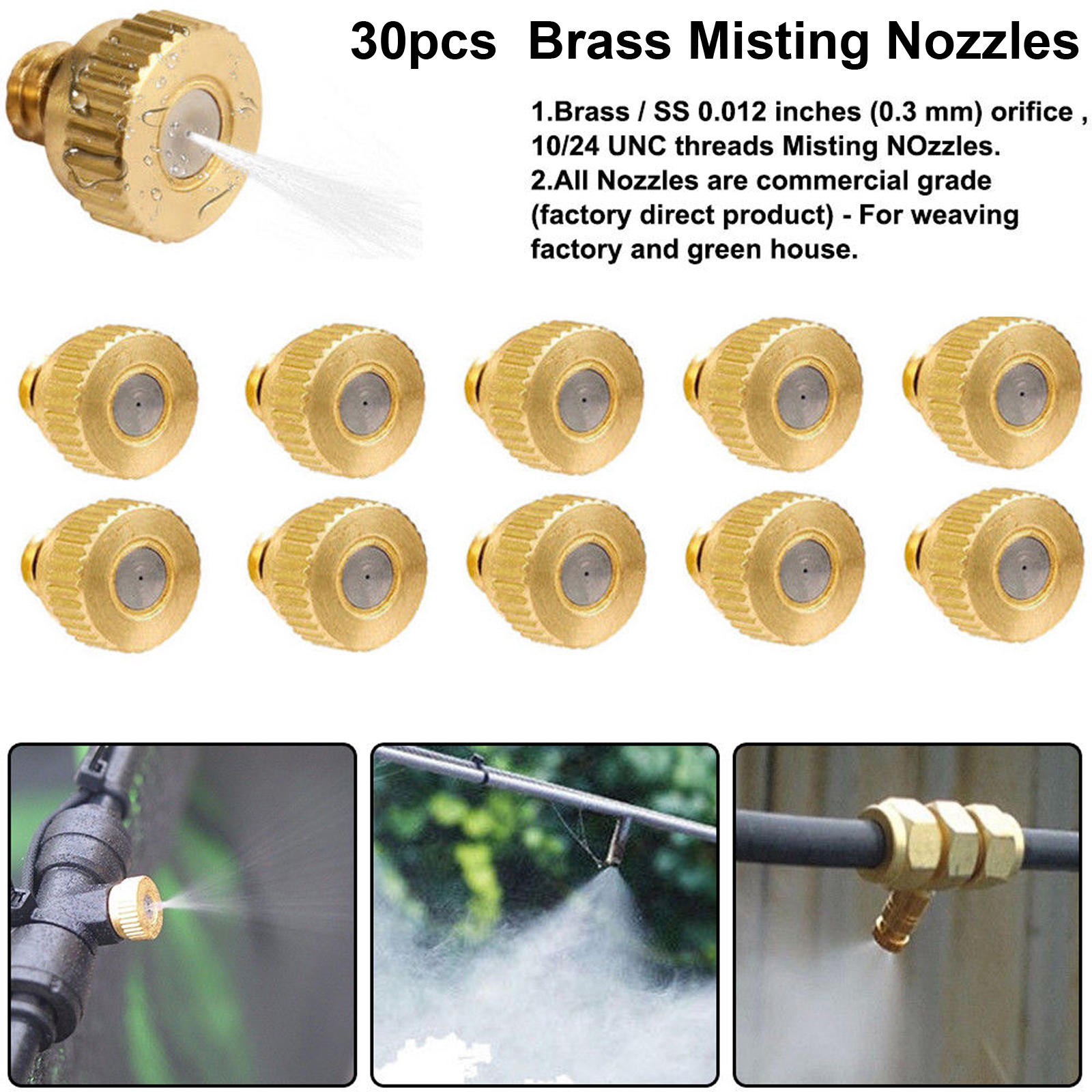 Mist Nozzle Size Chart