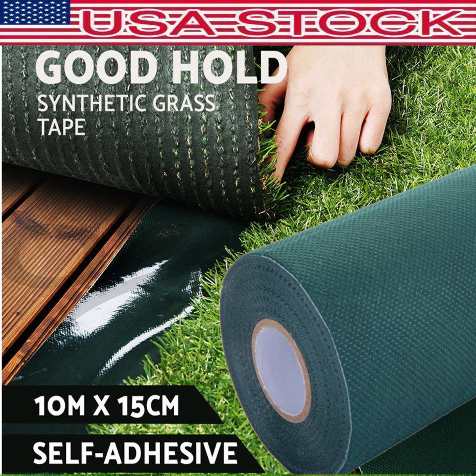 10M 10*15cm Artificial Grass Self Adhesive Synthetic Turf Joining Tape