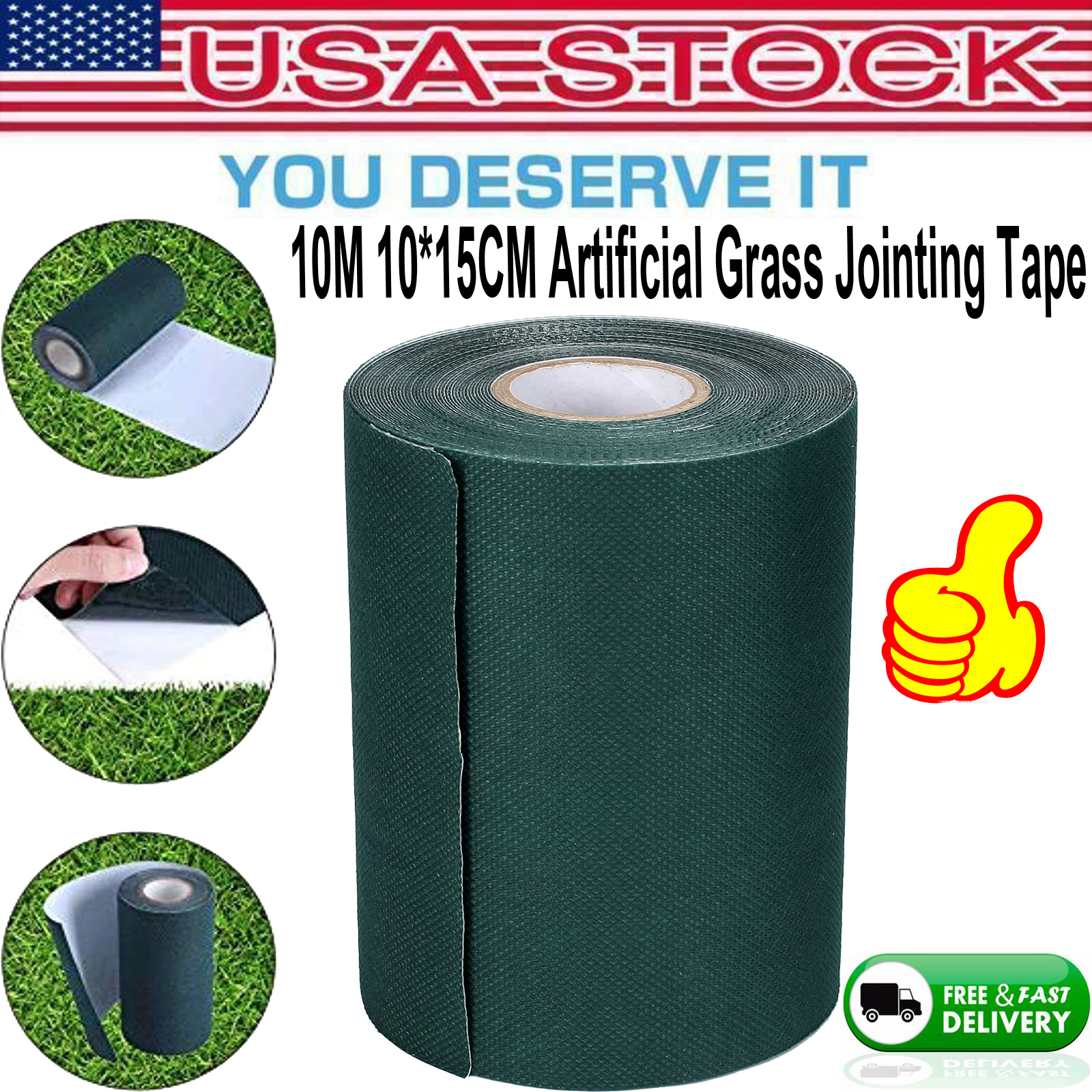 10m X 15cm Self Adhesive Synthetic Turf Artificial Grass Joining Tape Glue Peel 670924934301 eBay