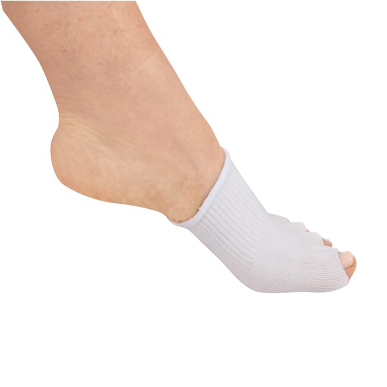 2Pairs Gel Toe Socks Unisex Comfy Feet Foot Separator Cushion Pain ...