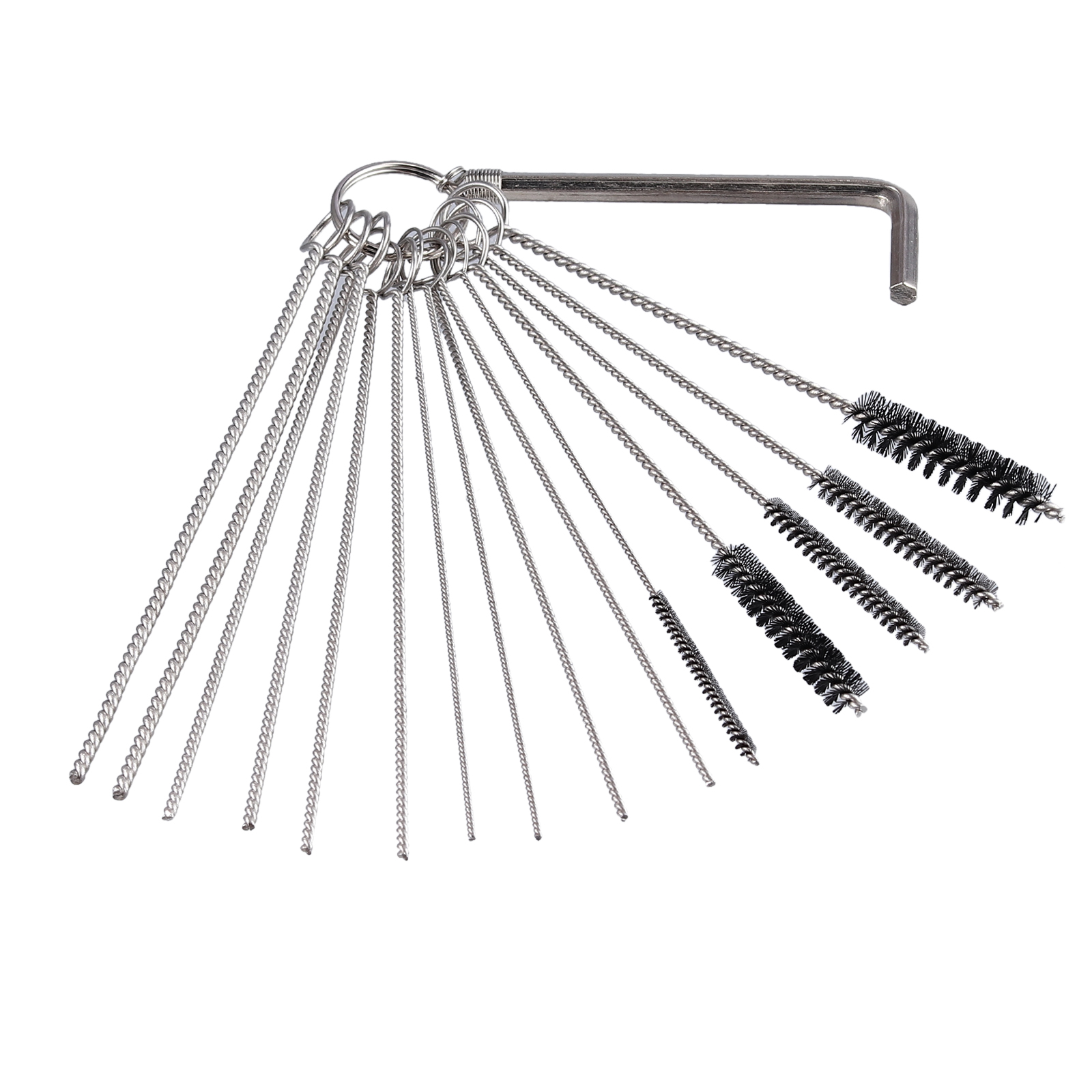 Carburetor Deposit Jet Needles Cleaner Cleaning Tools Brushes Clean 13