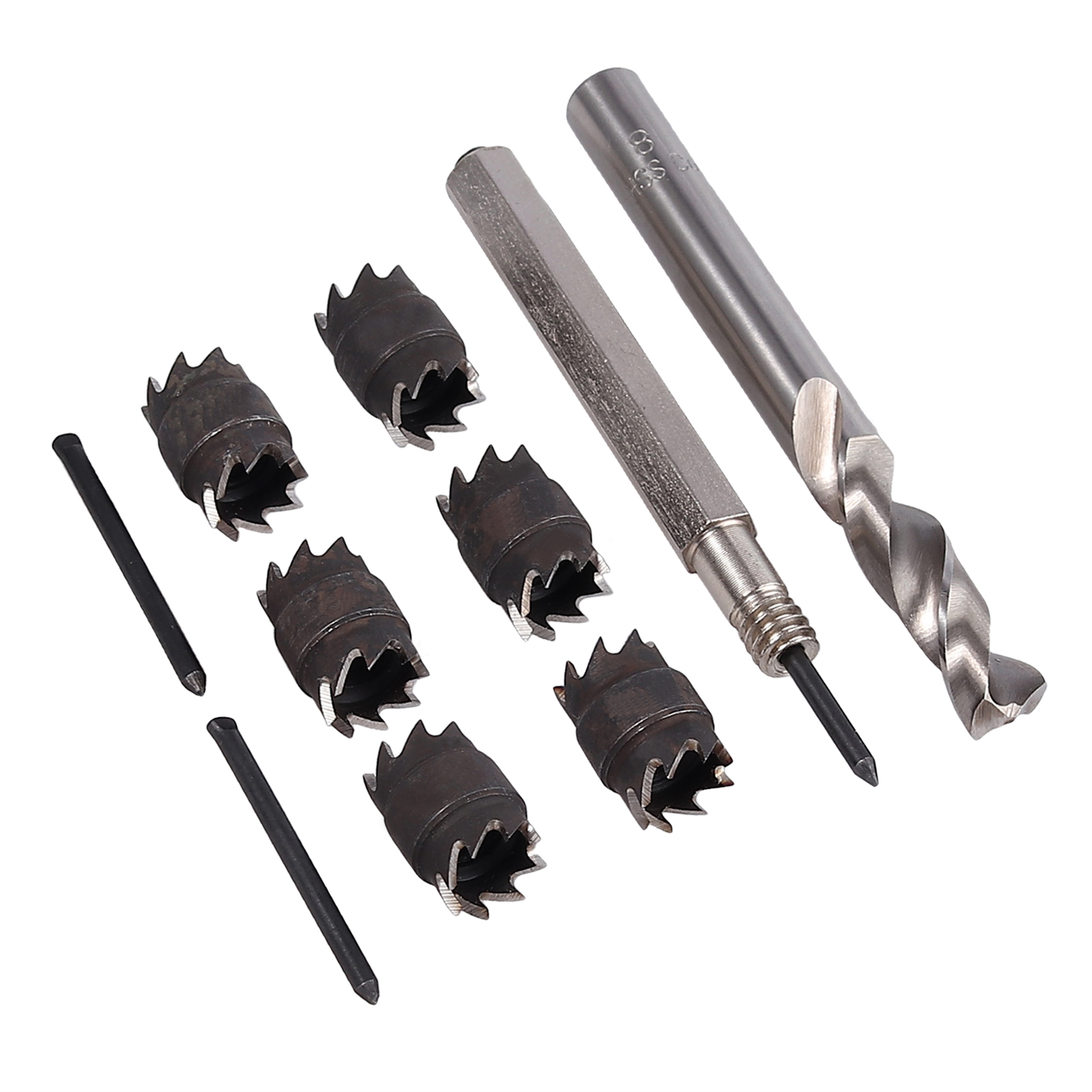 10PCS HSS Double Sided Rotary Spot Weld Cutter Drill Bits Hex Shank
