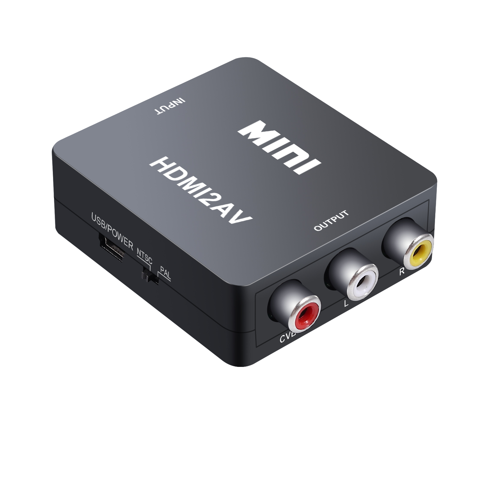 Mini HDMI2AV 1080P RCA HDMI to AV Converter CVBs Composite Video Audio ...