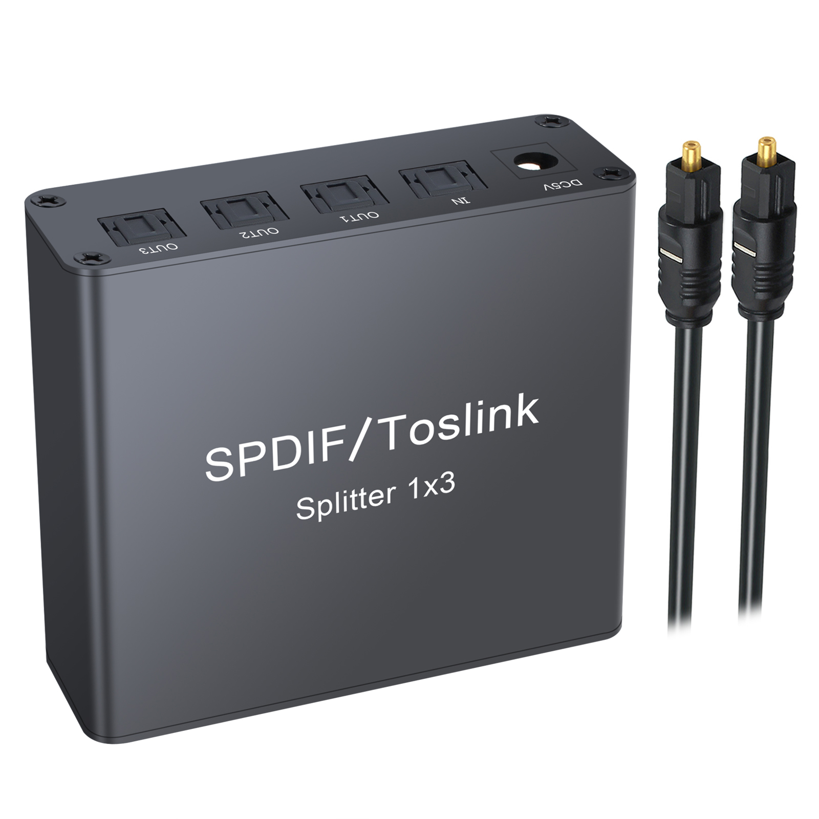 will a 1 to 3 optical audio splitter also work in reverse