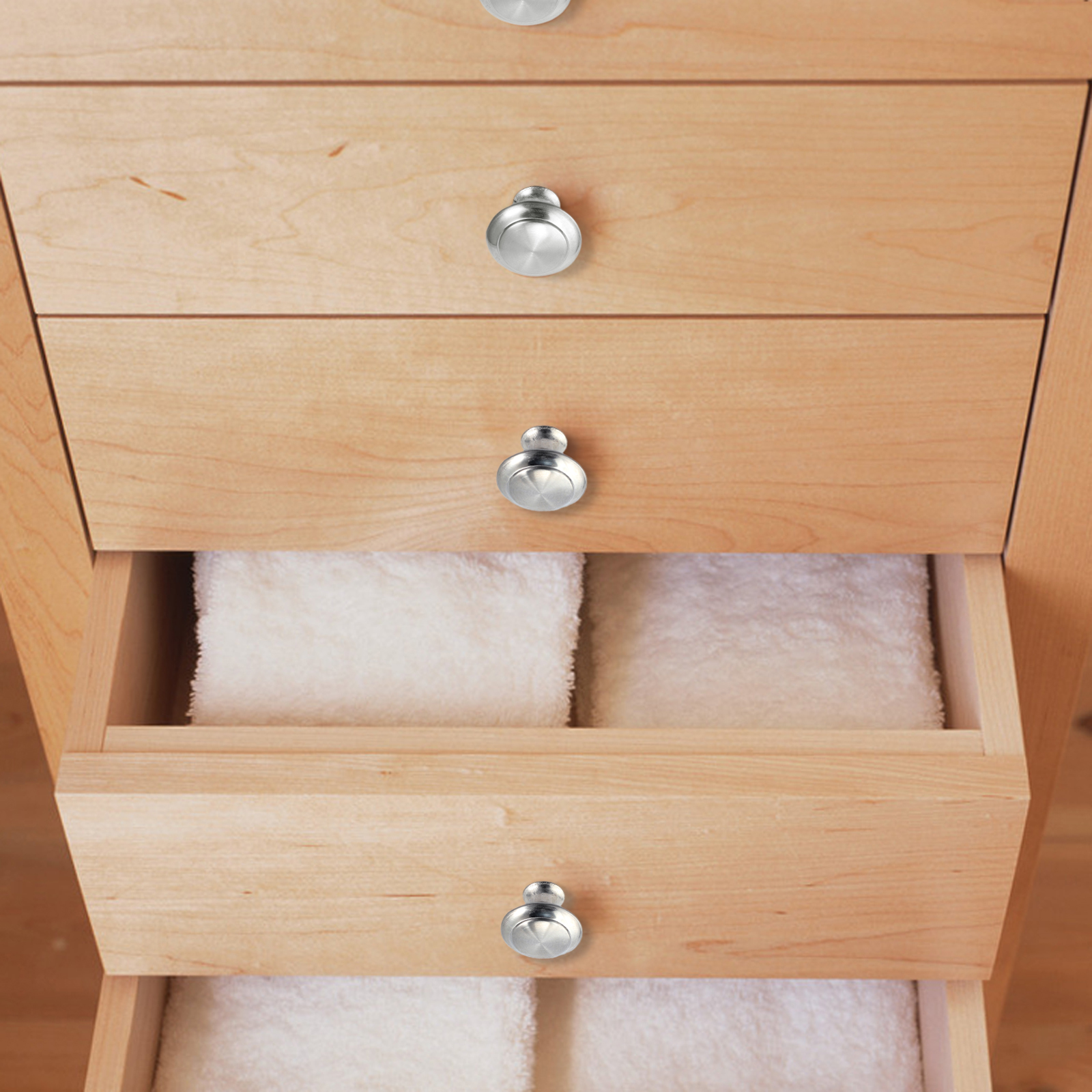 20x Möbelknöpfe Türgriffe Knöpfe Schrank Schublade Küche Edelstahl