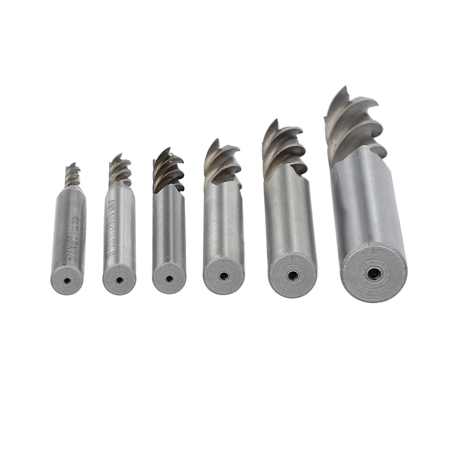 5PCS HSS 60° Center Drill Bit Set & Countersink Lathe & 6XHSS 4 End