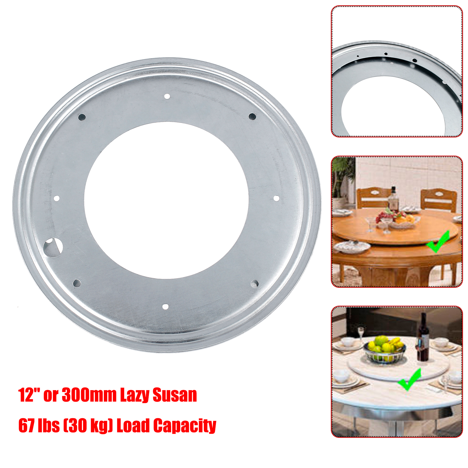 LAZY SUSAN BEARING 12/" or 300mm Swivel Turntable Bearing Heavy Duty NEW!!