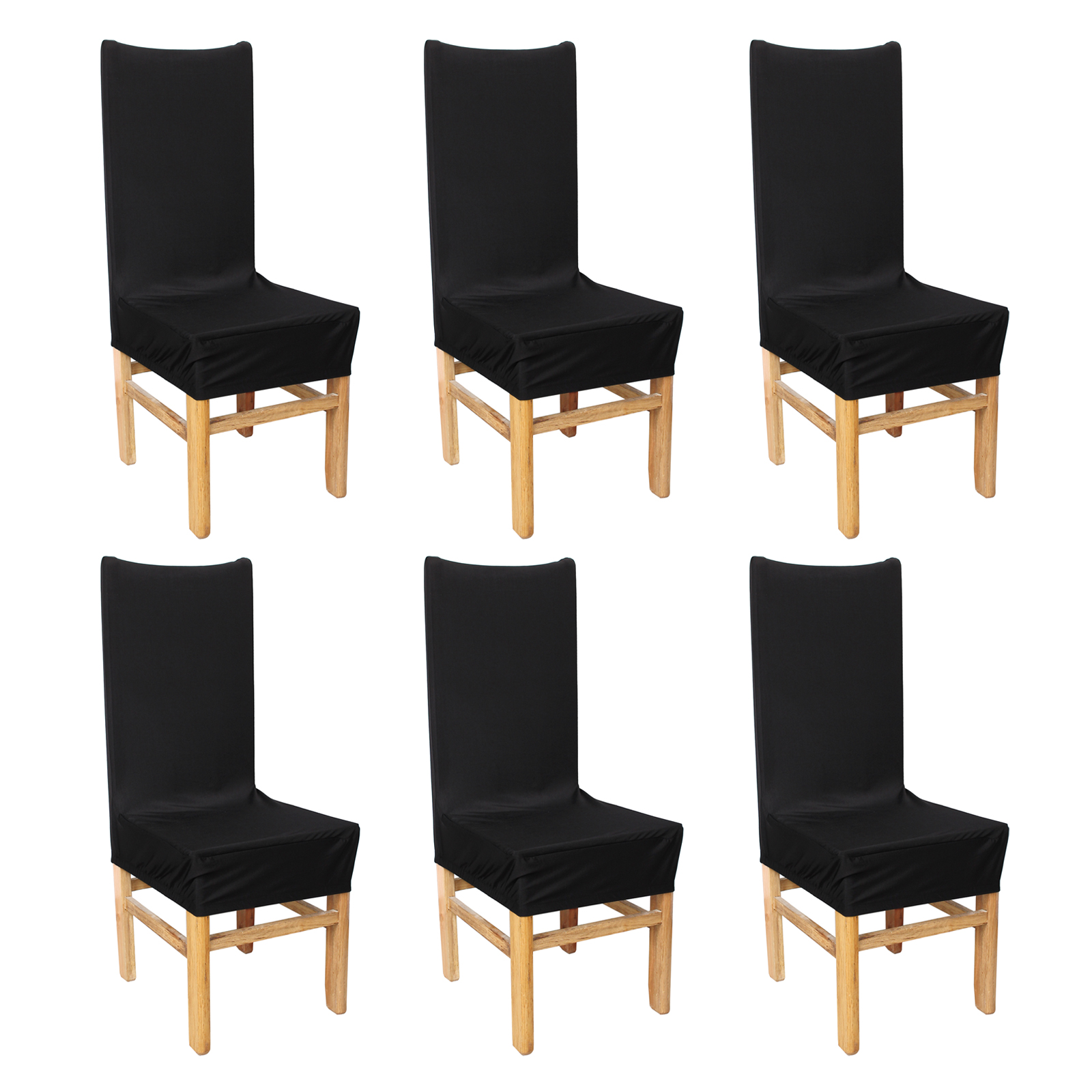 Fundas para sillas Pack de 6 Elástico Fundas sillas Comedor Extraíble