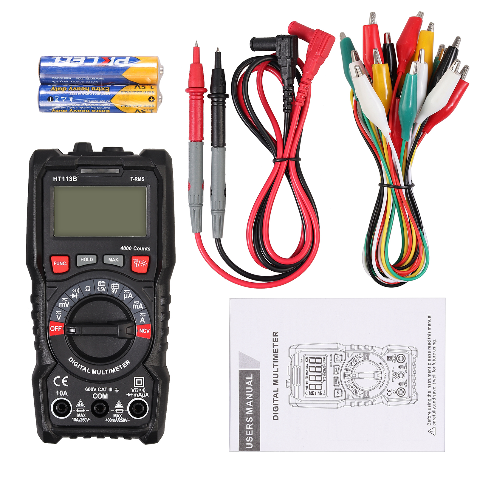 4000 Count Digital Multimeter LCD Auto Range Multimeter AC/DC Voltage