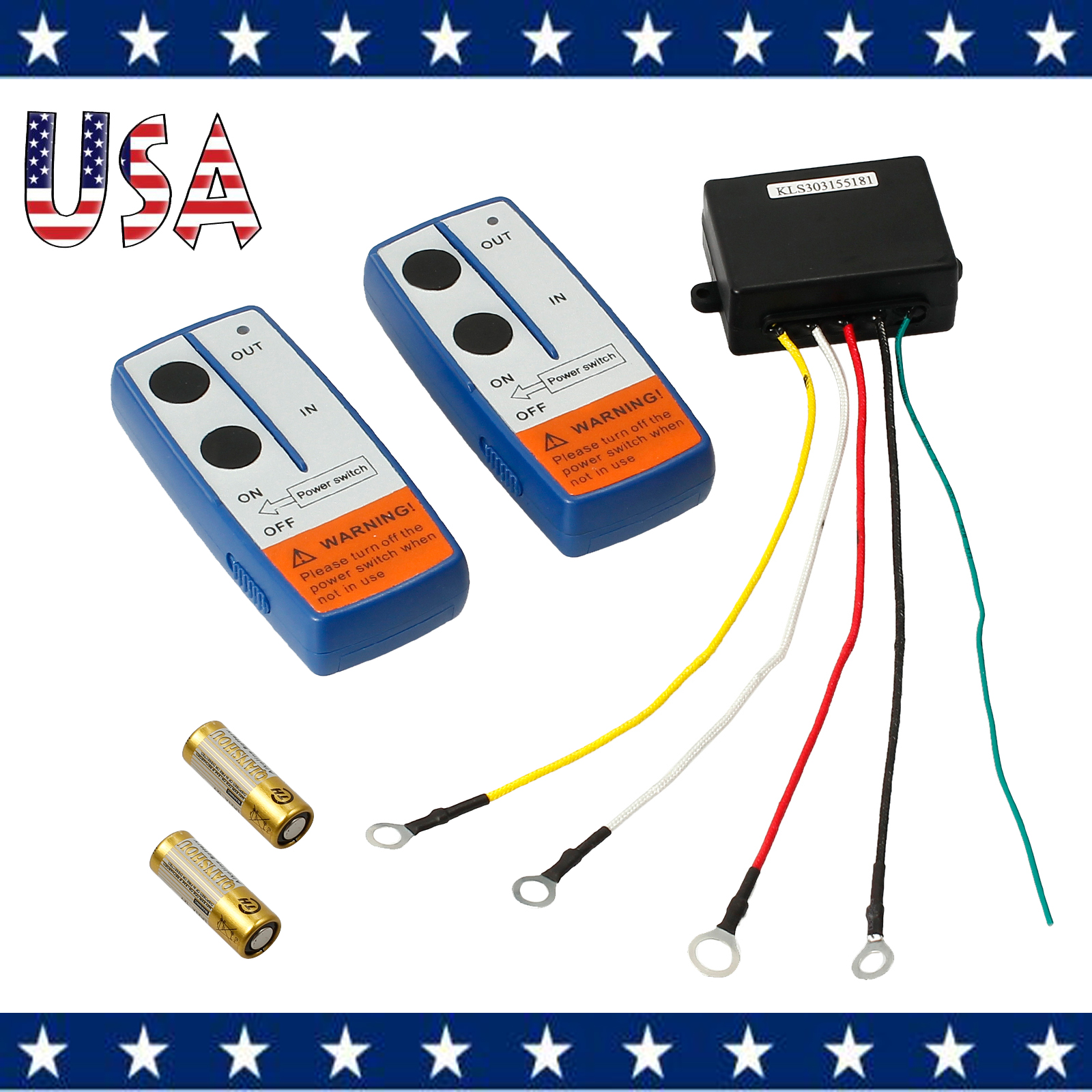 100FT 12V Electric Wireless Winch Remote Control Switch Kit For Truck