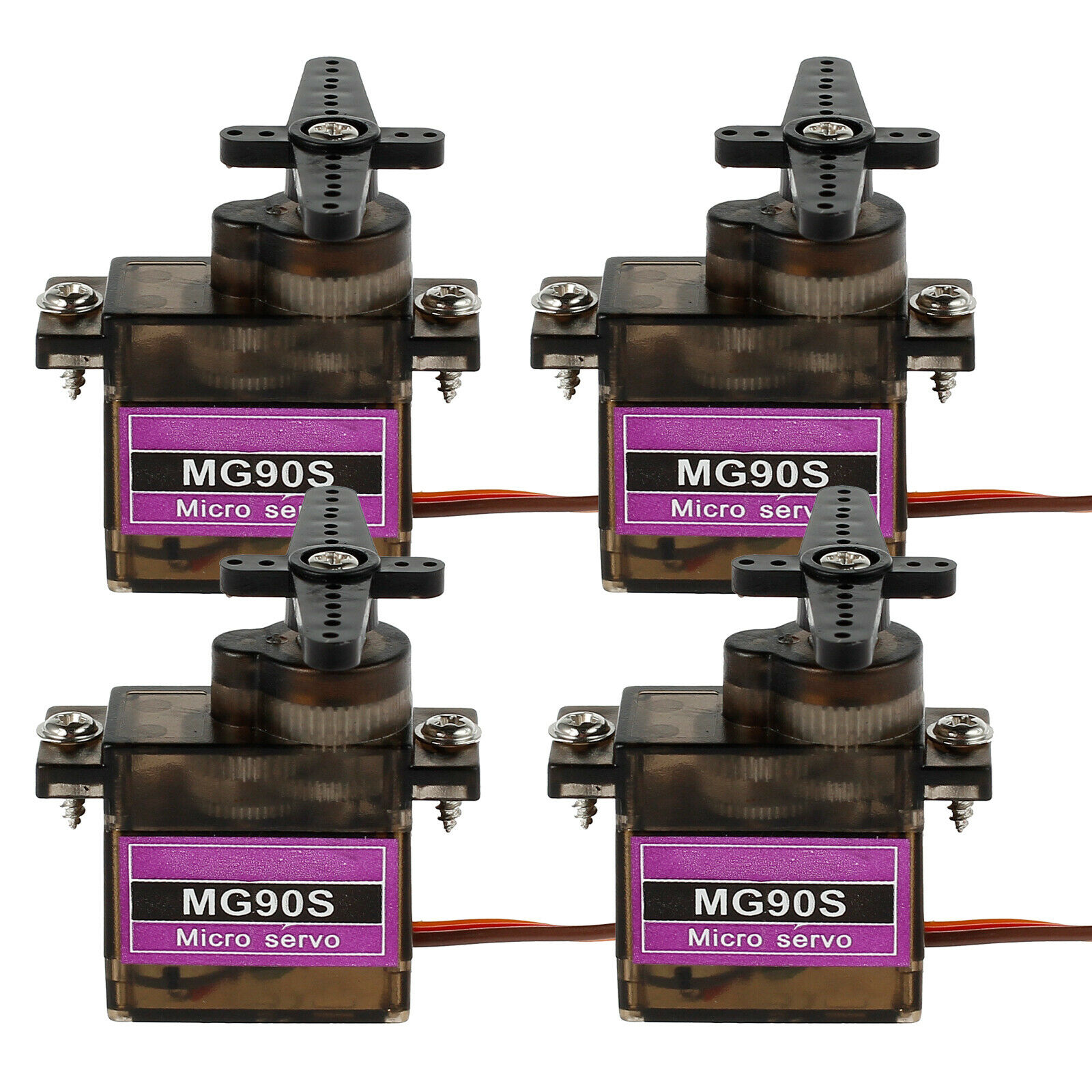 4PCS MG90S Micro Servo Metal Gear High Speed For Car RC Helicopter