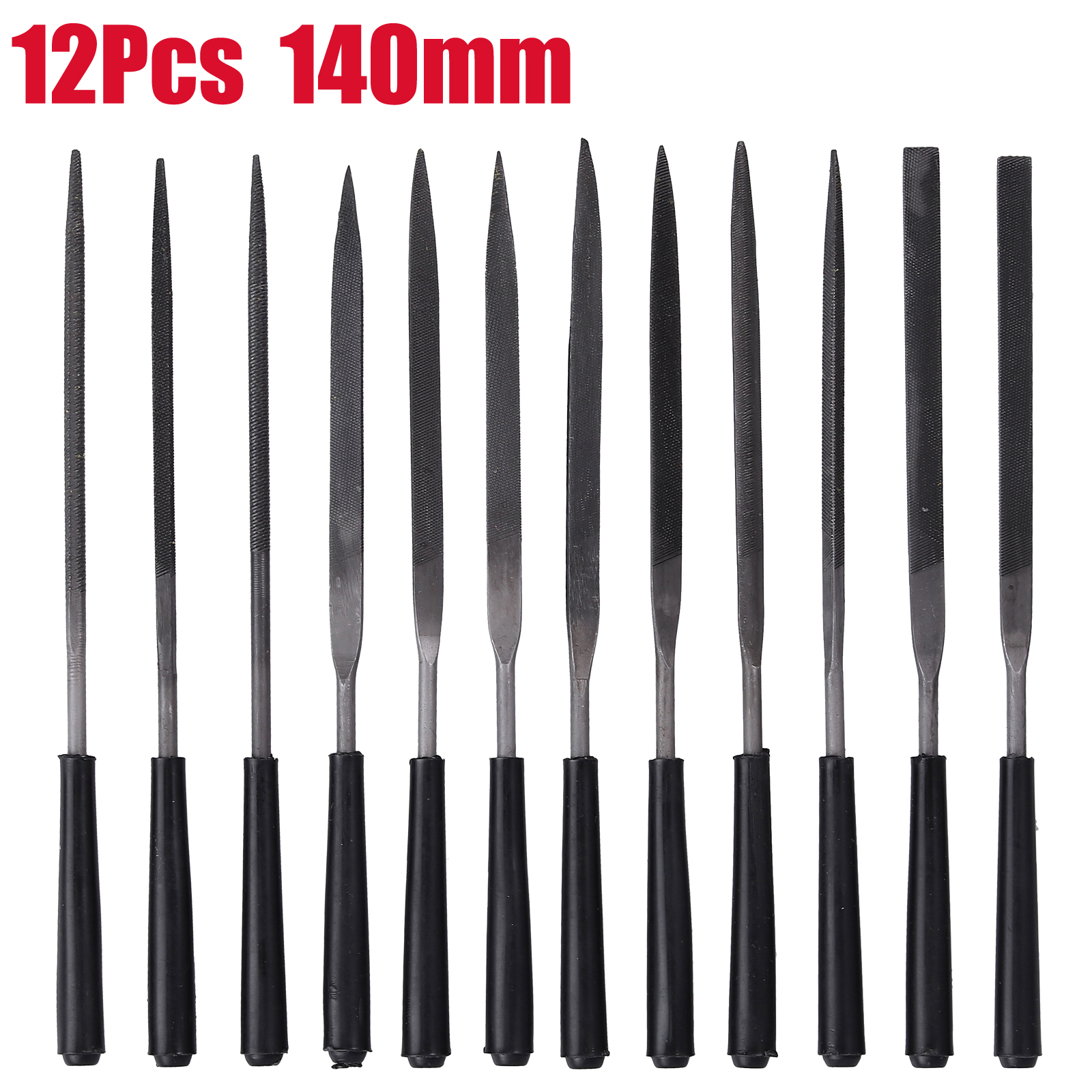 Half-Round Flat Crossing Round Square 10 Piece 140mm Needle File Set