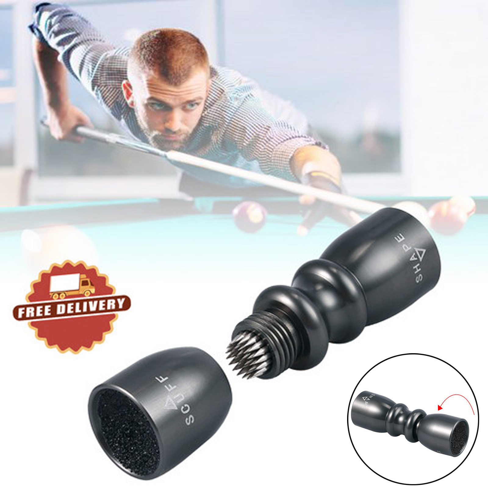 billiard cue tip tool