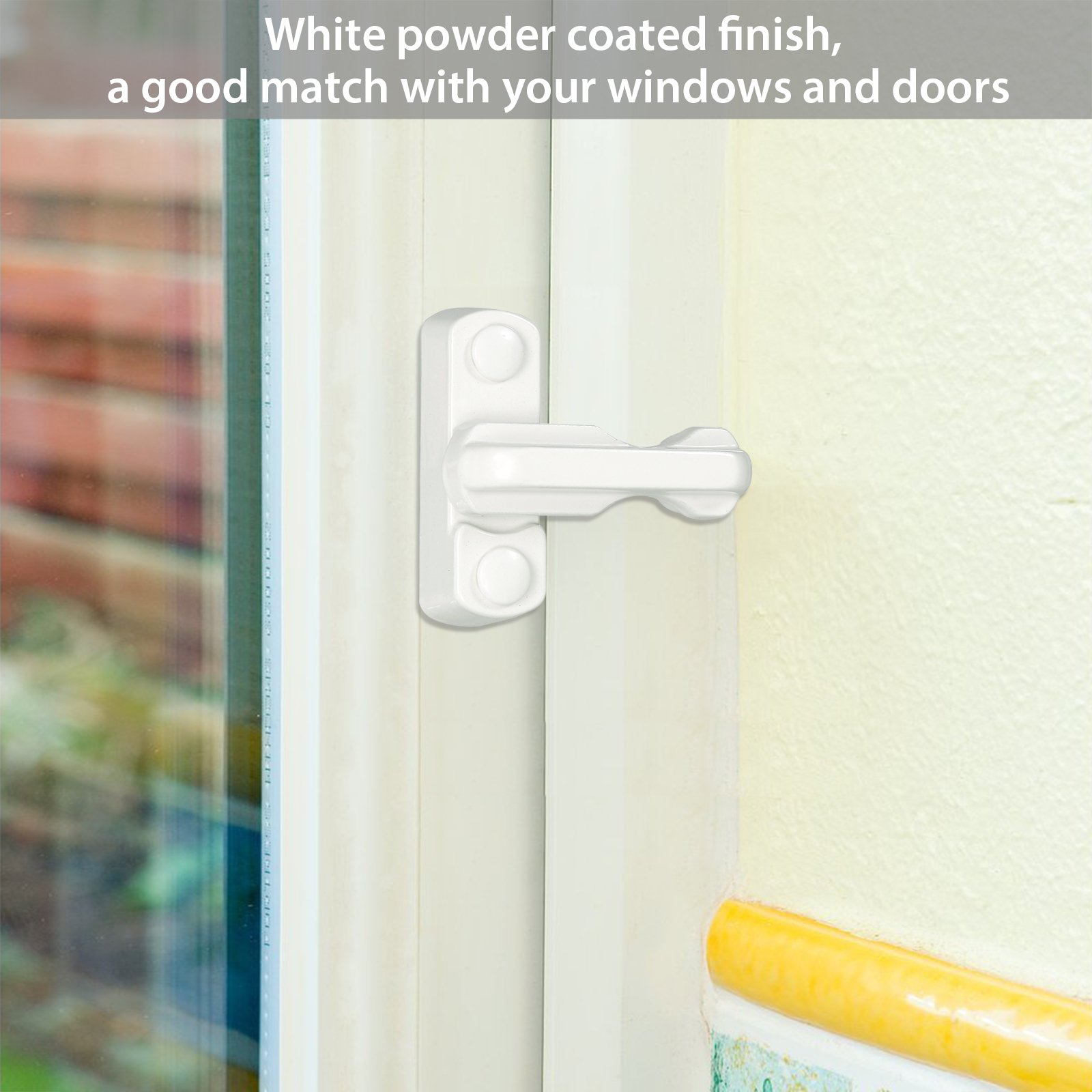 8PCS UPVC Window Security Locks Door Sash Jammer Safety Restrictor