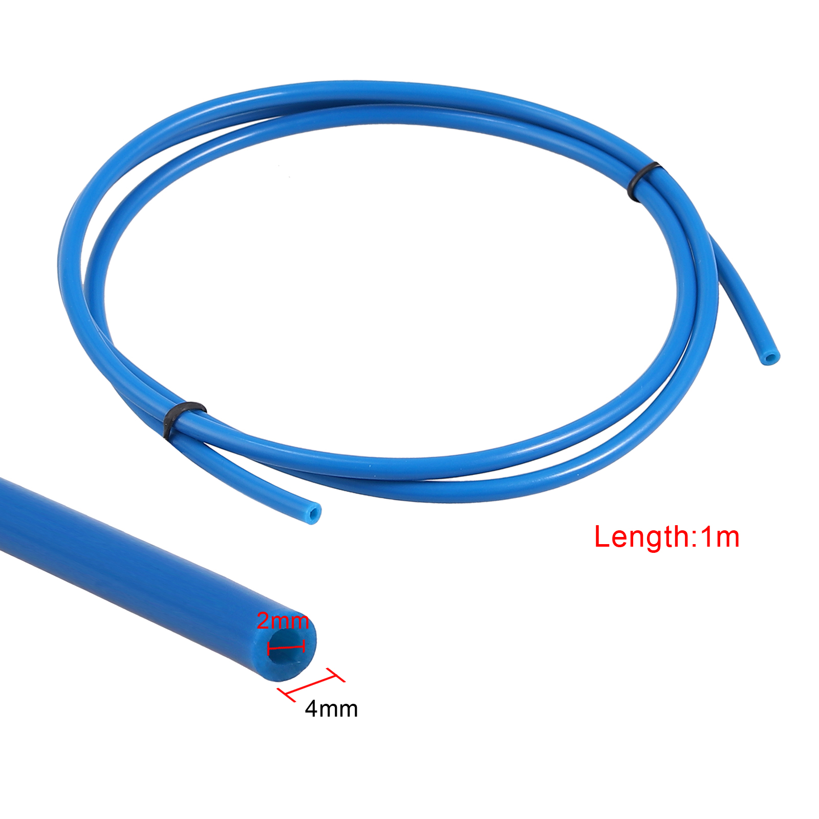 4 Meters PTFE Tubing Tube 1.75 mm Tubing Pipes with 2 Pieces Tubing Cutters for 3D Printers Blue