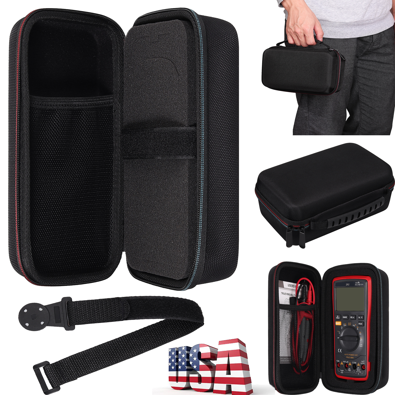 Digital Multimeter Carrying Case For Fluke 101 115 116 117 113 114 and