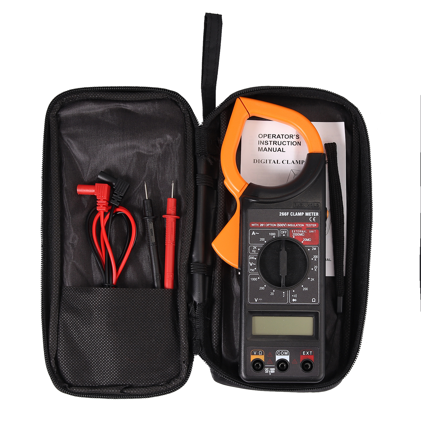 Digital Clamp Multimeter Amp Meter OHM AC/DC Current Voltage Volt Tester Probe eBay