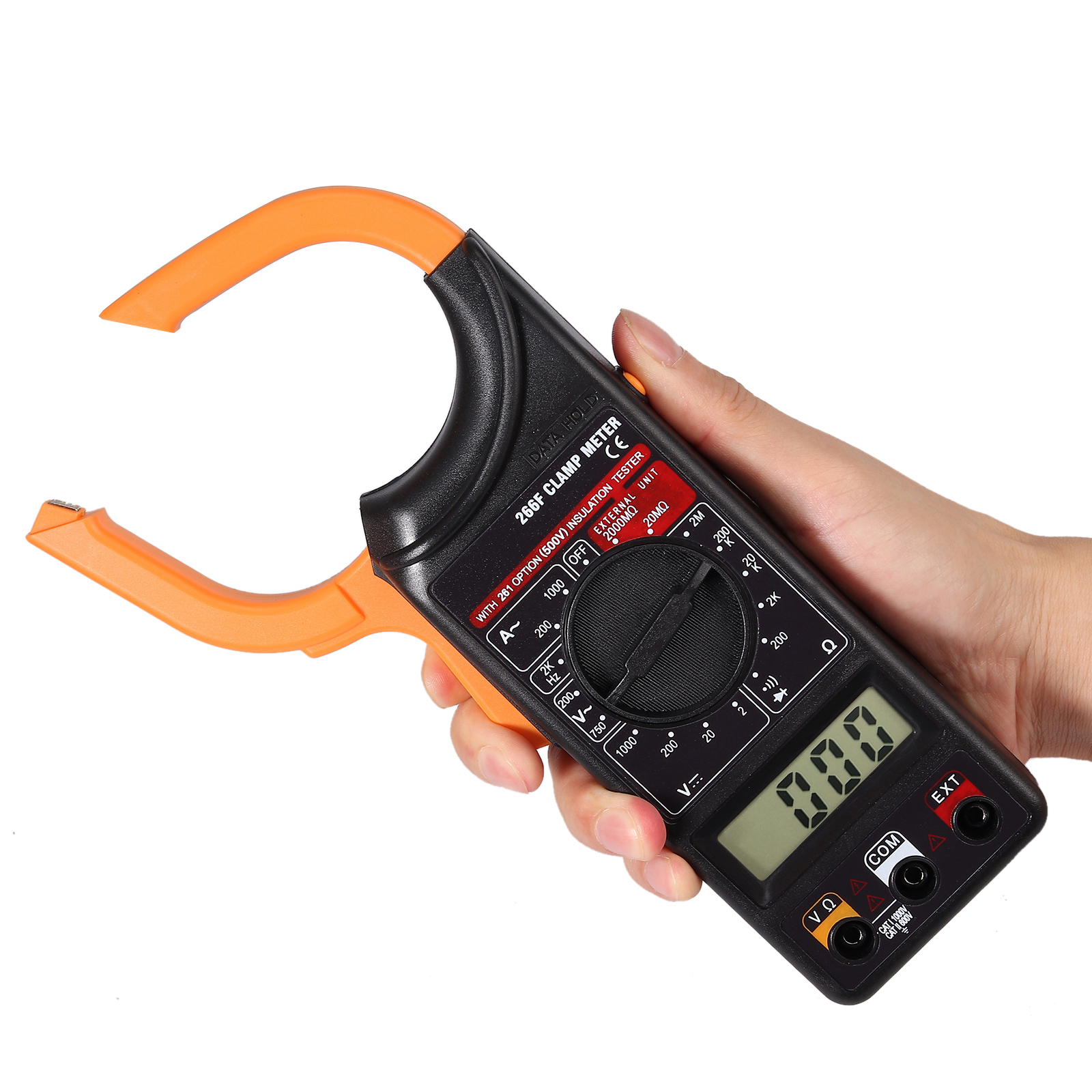 Digital Clamp Multimeter Amp Meter OHM AC/DC Current Voltage Volt