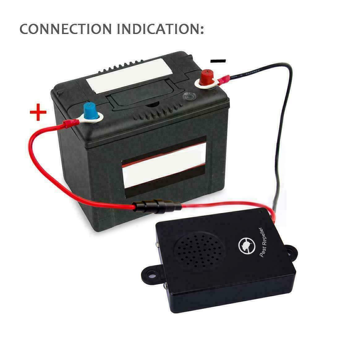 Car Vehicle Ultrasonic Mouse Repeller Rat Rodent Pest Animal Deterrent