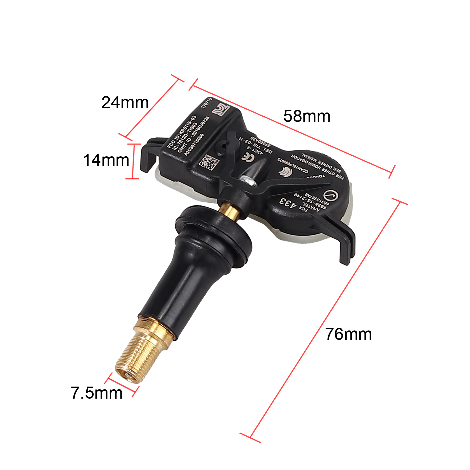 NEW 1X TPMS Tire Air Pressure Sensor For Dodge 2015-2019 ...