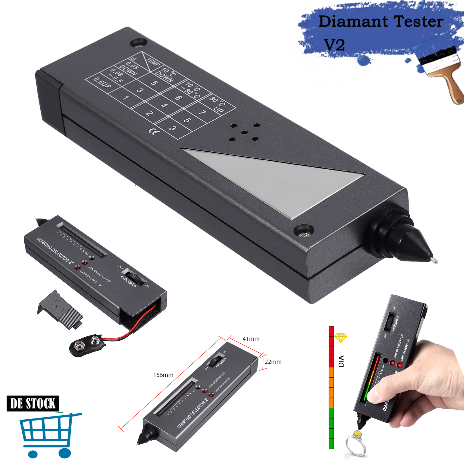 Diamant Tester V2 Diamantprüfer Gem Diamanten Testgerät Schmuck