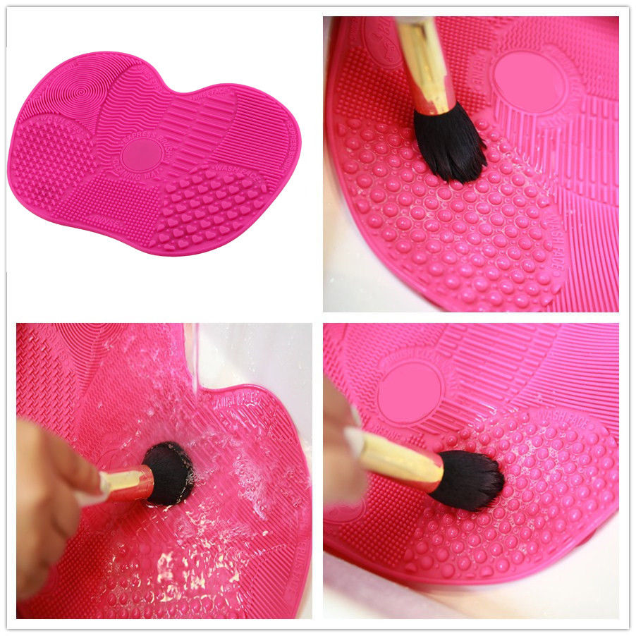 Silicone Makeup Brush Cleaner Washing Scrubber Board Cosmetic Cleaning