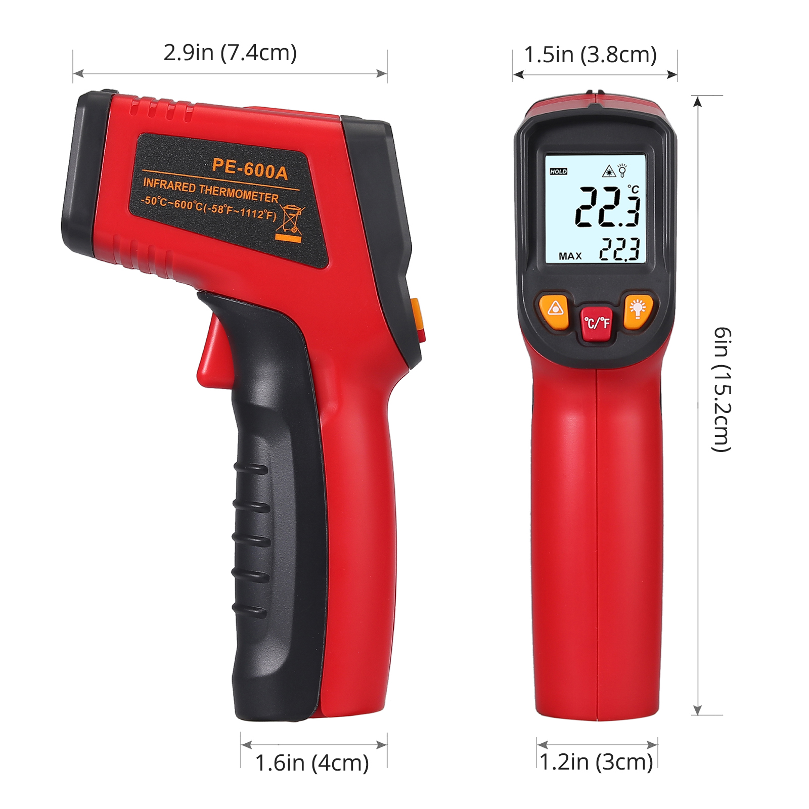 Temperature Gun Laser Thermometer Digital Infrared Temp IR Cooking Non Contact 689003409685 eBay