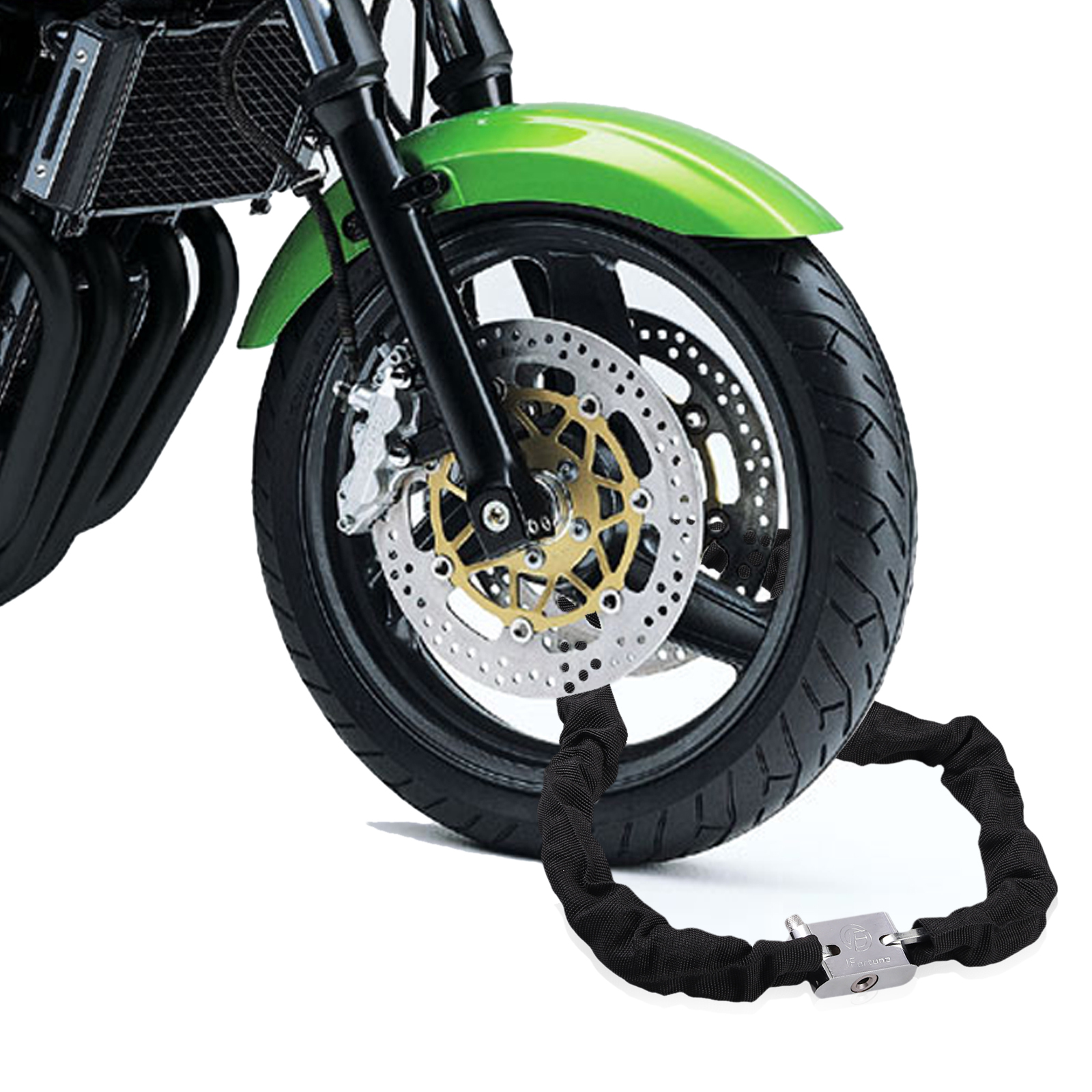 2M MPW Chain Lock /& Ground Anchor /& Disc Lock Motorbike Motorcycle Scooter