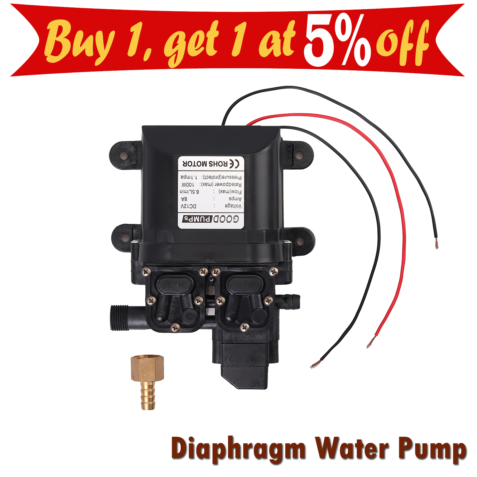 12V Water Pump 5Lpm Self-Priming Caravan 100Psi High Pressure EXPRESS /& WNTY