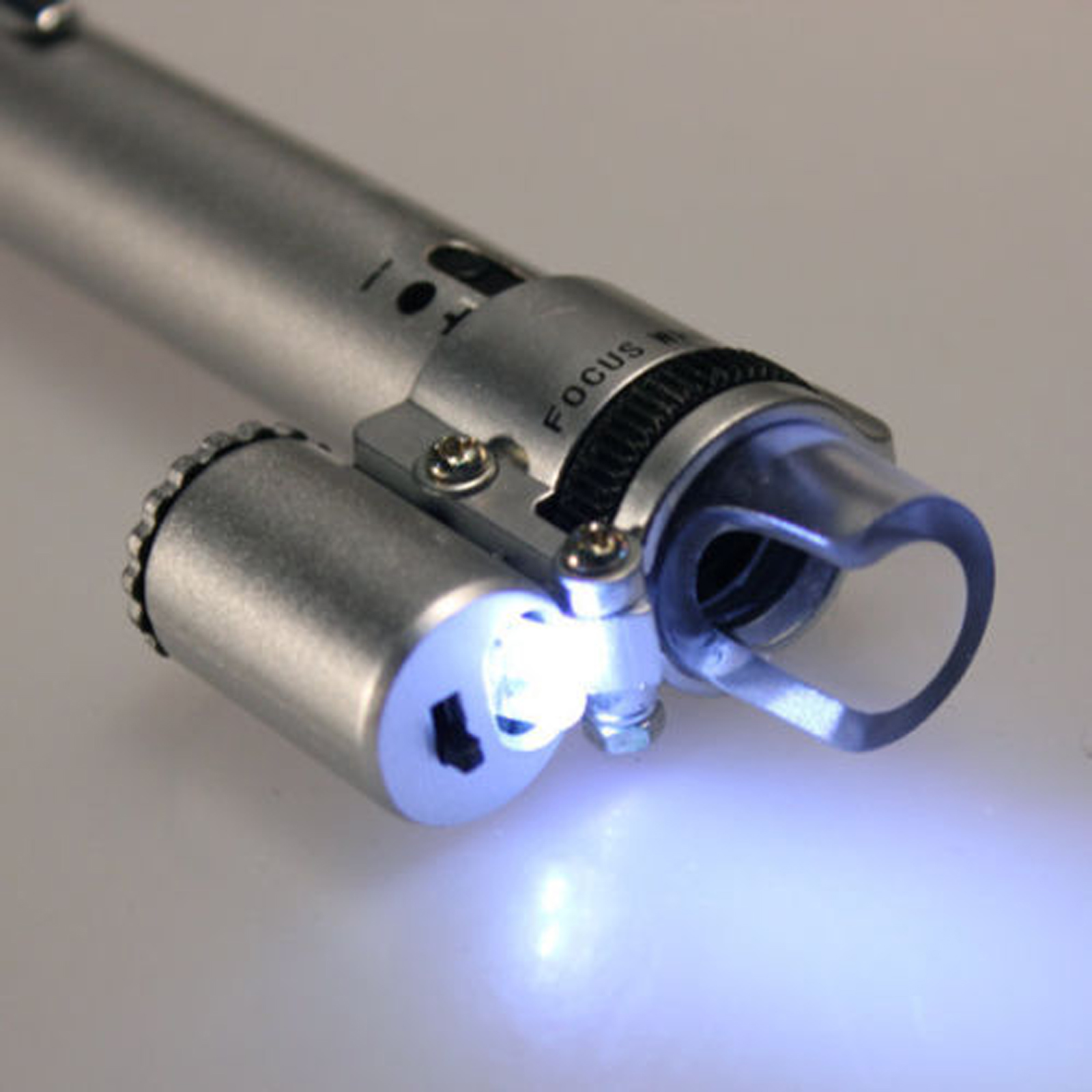 100X Mini LED Magnifying Jewelers Microscope Loupe Magnifier Glass+Leather Pouch 606098891874 eBay