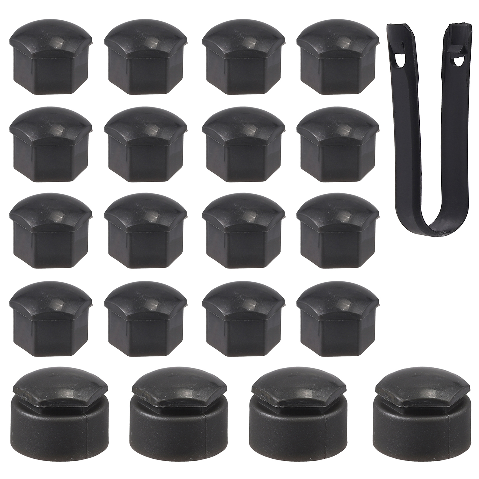 17 mm Negro cubiertas con herramienta de eliminación de Tuerca de la rueda se ajusta Skoda et