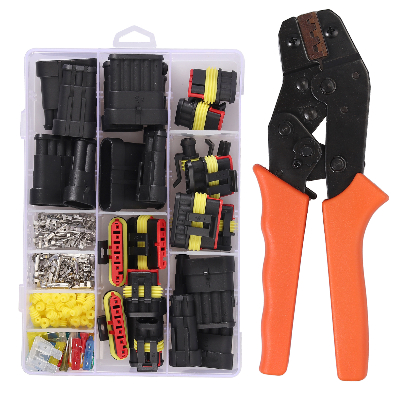 1-6 Pin Car Motorcycle Electrical Terminal Wire Connector crimper tool